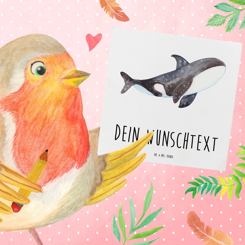 Personalisierte Deluxe Karte Orca Grußkarte als Geldgeschenk, Grußkarte selbst gestalten, Personalisierte Glückwunschkarte, Grußkarte mit persönlichen Nachrichten, Personalisierte Einladungskarte, Personalisierte Geburtstagskarte, Grußkarte selber drucken, Personalisierte Hochzeitskarte, Personalisiertere Klappkarte, Grußkarten personalisiert, Grußkarte mit Namen, Personalisierte Karte, Personalisierte Grußkarte, Meerestiere, Meer, Urlaub, Arbeit, Möglichkeiten, Motivation, Killerwal, Selbstliebe, Wal, Orcas, Neustart, Büro, Startup, Orca