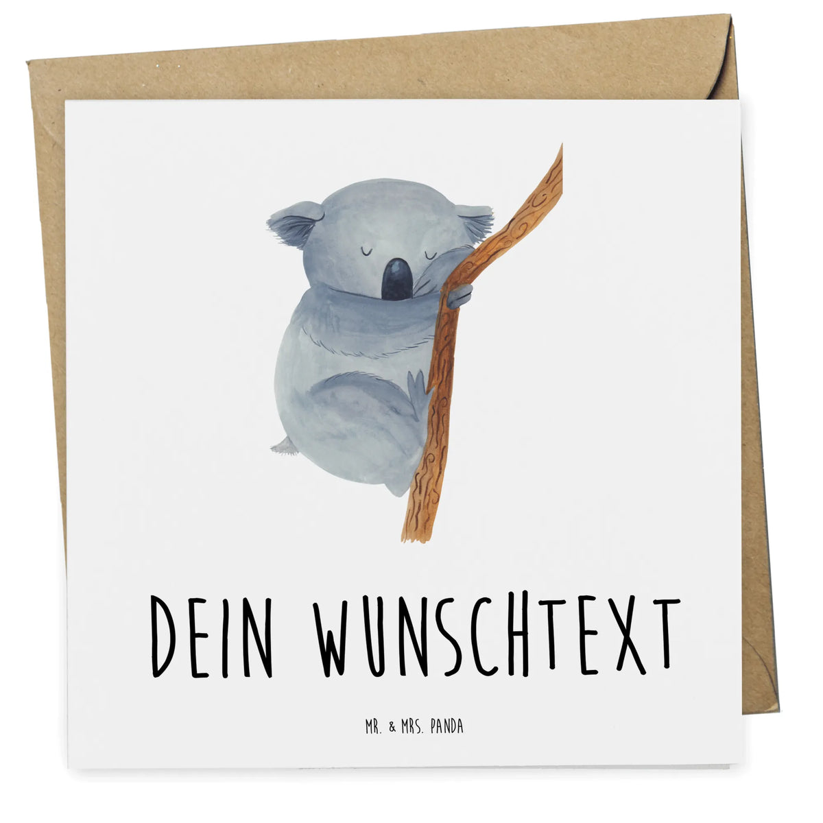 Personalisierte Deluxe Karte Koalabär Personalisierte Postkarte, Personalisierte Karte, Personalisierte Grußkarten, Personalisierte Grußkarte, Karte personalisiert, Personalisierte Karten, Grußkarte personalisiert, Grußkarten Personalisiert, Postkarte personalisiert, Grußkarte personalisierbar, Individuelle Grußkarte, Lustige Sprüche, Tiere, Tiermotive, Gute Laune, Traumland, Träumen, Bär, Traum, Koalabär, Schlafzimmer, Koala, schlafen