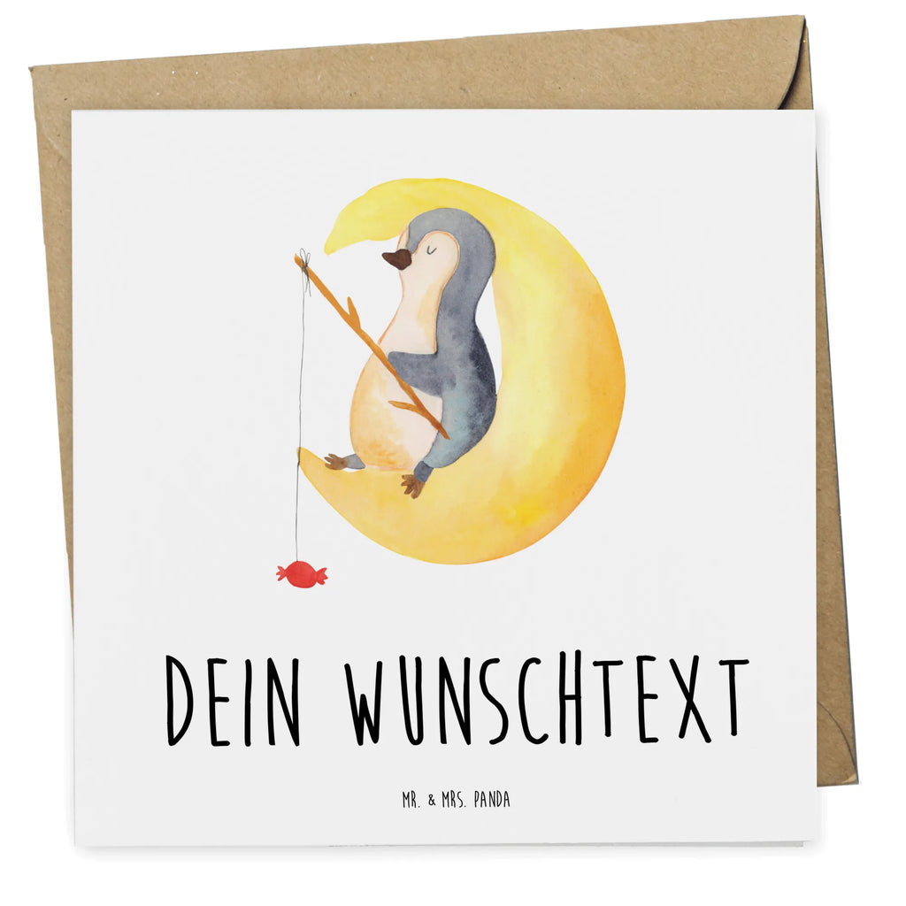 Personalized Deluxe Card Penguin moon Grußkarte als Geldgeschenk, Personalisierte Hochzeitskarte, Grußkarten personalisiert, Grußkarte mit Namen, Grußkarte mit persönlichen Nachrichten, Personalisierte Geburtstagskarte, Personalisiertere Klappkarte, Personalisierte Karte, Grußkarte selber drucken, Personalisierte Grußkarte, Personalisierte Einladungskarte, Personalisierte Glückwunschkarte, Grußkarte selbst gestalten, Pinguin, Schlafstörungen, schlafen, Gästezimmer, Einschlafen, Nachtruhe, Pinguine, Spruch, Schlafzimmer