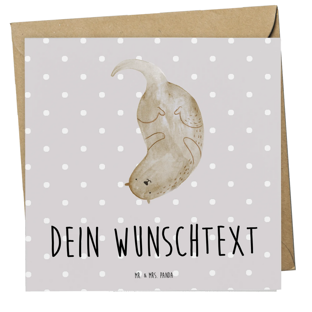 Personalized Deluxe Card otter upside down Personalisierte Grußkarte, Grußkarte selbst gestalten, Grußkarte mit persönlichen Nachrichten, Grußkarte selber drucken, Personalisierte Geburtstagskarte, Personalisierte Einladungskarte, Grußkarte als Geldgeschenk, Personalisierte Hochzeitskarte, Grußkarten personalisiert, Grußkarte mit Namen, Personalisierte Karte, Personalisiertere Klappkarte, Personalisierte Glückwunschkarte, Otter, Fischotter, Seeotter, Otter Seeotter See Otter