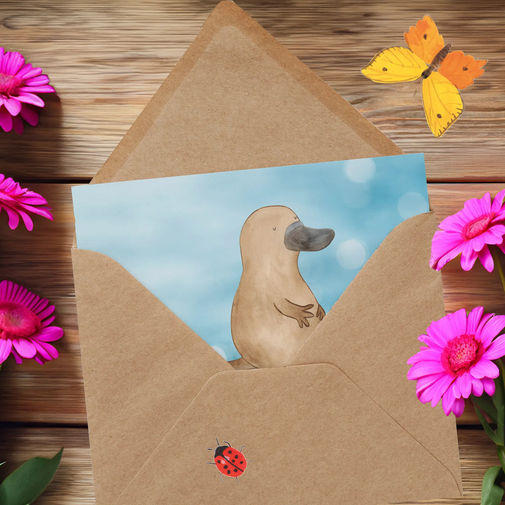 Personalized Deluxe Card platypus courage Grußkarte mit Namen, Personalisierte Hochzeitskarte, Personalisiertere Klappkarte, Grußkarte selber drucken, Personalisierte Einladungskarte, Personalisierte Karte, Personalisierte Grußkarte, Personalisierte Glückwunschkarte, Grußkarten personalisiert, Grußkarte selbst gestalten, Grußkarte als Geldgeschenk, Personalisierte Geburtstagskarte, Grußkarte mit persönlichen Nachrichten, Meerestiere, Meer, Urlaub, Training, Schnabeltiere, Mut, Büro, mutig, Raodtrip, Schnabeltier, Lebensweisheit, Weltreise, Arbeit, Neustart, Motivation, Neuanfang