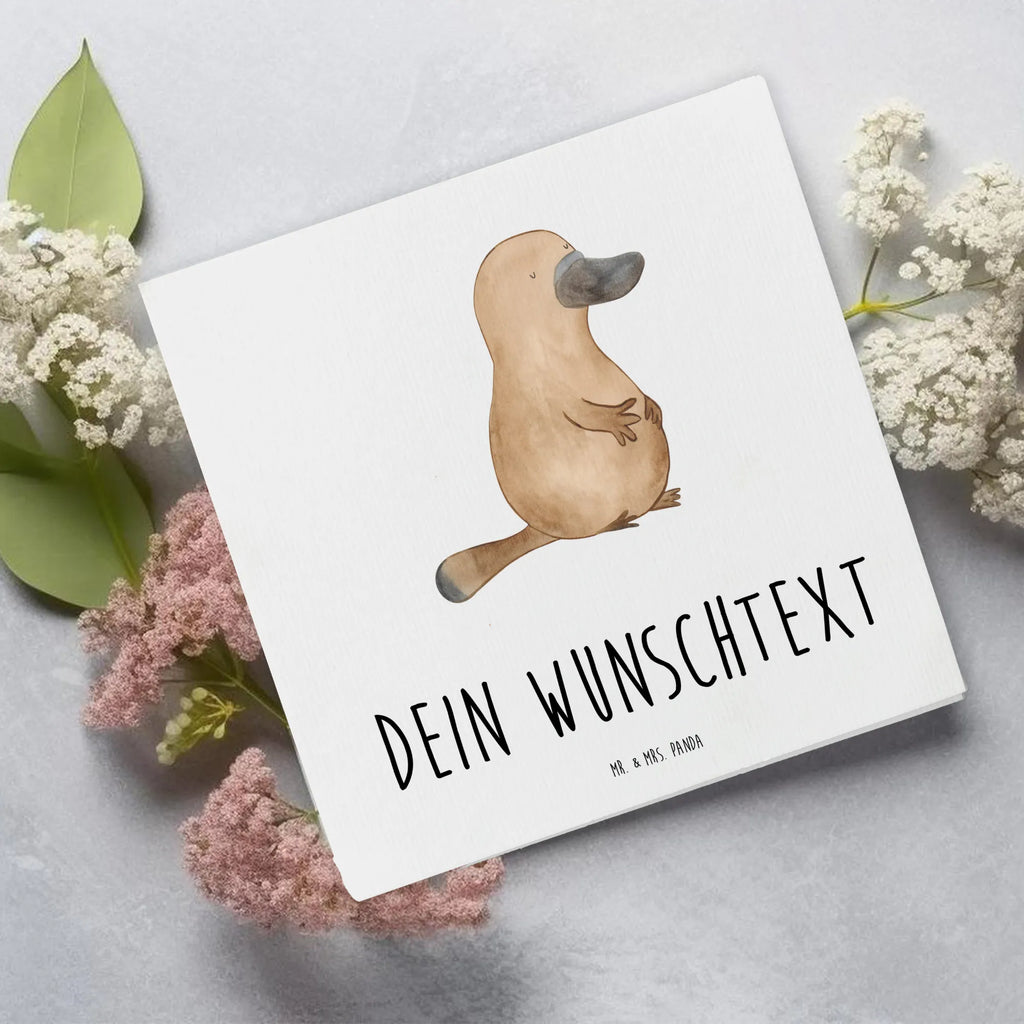 Personalized Deluxe Card platypus courage Grußkarte mit Namen, Personalisierte Hochzeitskarte, Personalisiertere Klappkarte, Grußkarte selber drucken, Personalisierte Einladungskarte, Personalisierte Karte, Personalisierte Grußkarte, Personalisierte Glückwunschkarte, Grußkarten personalisiert, Grußkarte selbst gestalten, Grußkarte als Geldgeschenk, Personalisierte Geburtstagskarte, Grußkarte mit persönlichen Nachrichten, Meerestiere, Meer, Urlaub, Training, Schnabeltiere, Mut, Büro, mutig, Raodtrip, Schnabeltier, Lebensweisheit, Weltreise, Arbeit, Neustart, Motivation, Neuanfang