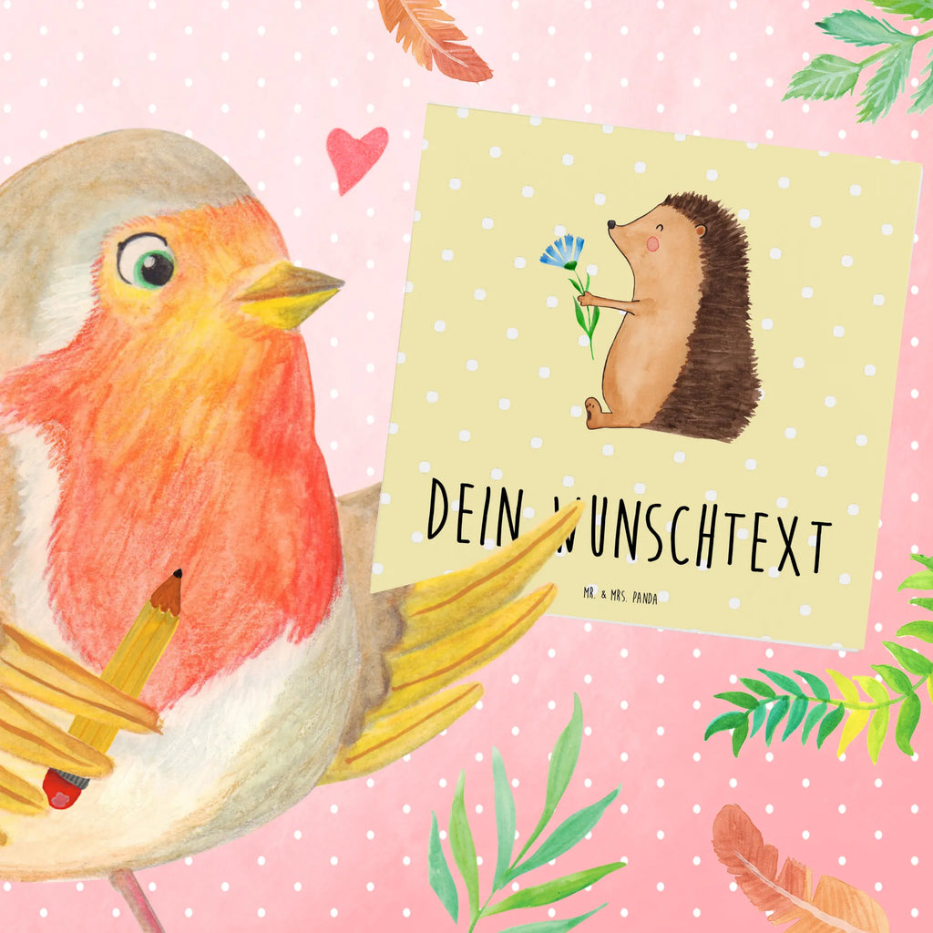 Personalized Deluxe Card Hedgehog Flower Grußkarte mit Namen, Grußkarte mit persönlichen Nachrichten, Grußkarte selbst gestalten, Personalisierte Karte, Personalisiertere Klappkarte, Personalisierte Einladungskarte, Grußkarten personalisiert, Personalisierte Hochzeitskarte, Personalisierte Glückwunschkarte, Personalisierte Grußkarte, Personalisierte Geburtstagskarte, Grußkarte als Geldgeschenk, Grußkarte selber drucken, Tiermotive, Gute Laune, lustige Sprüche, Tiere, Krankheit, Besuch, Gute Besserung, Igel, Genesungswünsche, krank, Krankenhaus