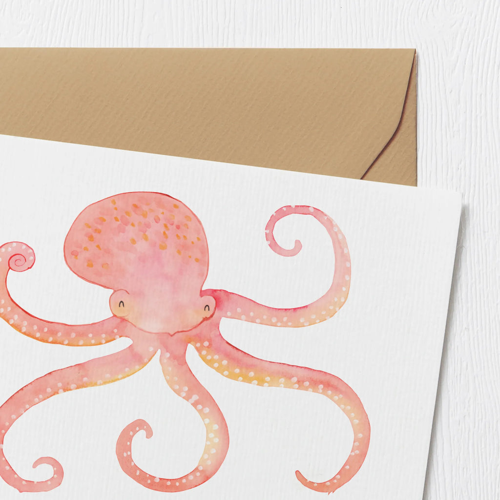 Personalized Deluxe Card Squid Grußkarten personalisiert, Personalisiertere Klappkarte, Grußkarte mit Namen, Personalisierte Grußkarte, Personalisierte Glückwunschkarte, Grußkarte selber drucken, Grußkarte als Geldgeschenk, Personalisierte Karte, Personalisierte Einladungskarte, Personalisierte Hochzeitskarte, Grußkarte mit persönlichen Nachrichten, Personalisierte Geburtstagskarte, Grußkarte selbst gestalten, Tiermotive, Gute Laune, lustige Sprüche, Tiere, Tintenfisch, Wasser, Meer, Meerestier, Ozean, Krake, Arme