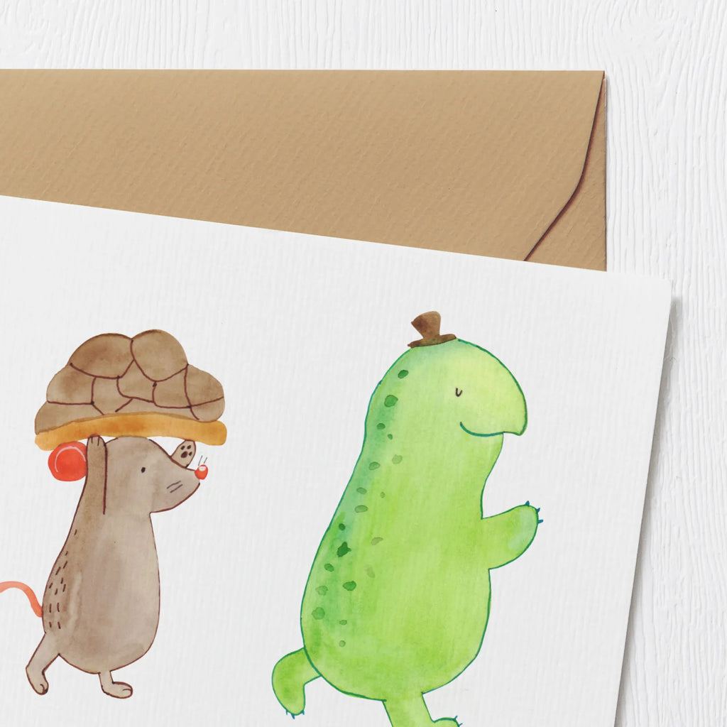 Personalisierte Deluxe Karte Schildkröte Maus Grußkarte als Geldgeschenk, Personalisierte Geburtstagskarte, Personalisiertere Klappkarte, Personalisierte Glückwunschkarte, Personalisierte Karte, Personalisierte Einladungskarte, Grußkarte selbst gestalten, Personalisierte Grußkarte, Grußkarte selber drucken, Grußkarte mit Namen, Grußkarte mit persönlichen Nachrichten, Personalisierte Hochzeitskarte, Grußkarten personalisiert, Schildkröte, Freunde, beste Freunde, Freundinnen, Maus, beste Freundinnen