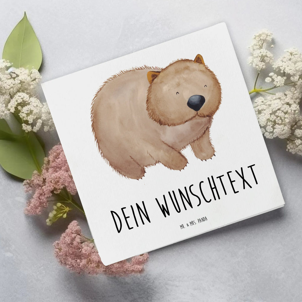 Personalized Deluxe Card Wombat Personalisierte Karte, Grußkarte als Geldgeschenk, Personalisierte Geburtstagskarte, Personalisierte Einladungskarte, Personalisierte Grußkarte, Grußkarte selbst gestalten, Personalisierte Hochzeitskarte, Grußkarte mit Namen, Grußkarten personalisiert, Grußkarte selber drucken, Grußkarte mit persönlichen Nachrichten, Personalisierte Glückwunschkarte, Personalisiertere Klappkarte, Tiermotive, Gute Laune, lustige Sprüche, Tiere, Australien, Motivation, Spruch, Das Leben ist schön, Wombat