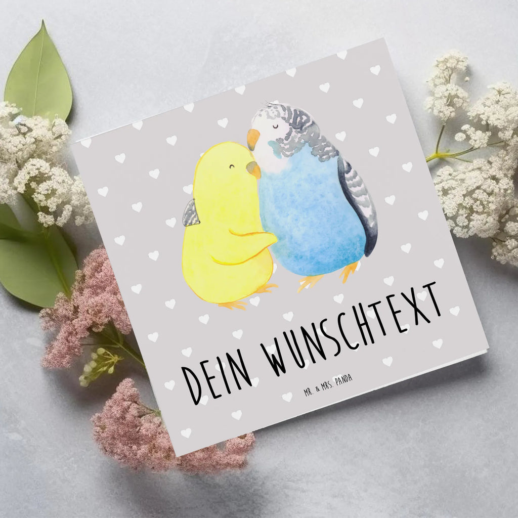 Personalisierte Deluxe Karte Wellensittich Liebe Grußkarte mit Namen, Personalisierte Karte, Grußkarte selber drucken, Personalisierte Geburtstagskarte, Personalisierte Hochzeitskarte, Personalisierte Glückwunschkarte, Personalisiertere Klappkarte, Grußkarte selbst gestalten, Grußkarte mit persönlichen Nachrichten, Grußkarte als Geldgeschenk, Grußkarten personalisiert, Personalisierte Grußkarte, Personalisierte Einladungskarte, Liebe, Partner, Freund, Freundin, Ehemann, Ehefrau, Heiraten, Verlobung, Heiratsantrag, Liebesgeschenk, Jahrestag, Hocheitstag, Vertrauen, Wellensittich, Nähe, Kuscheln, Vögel