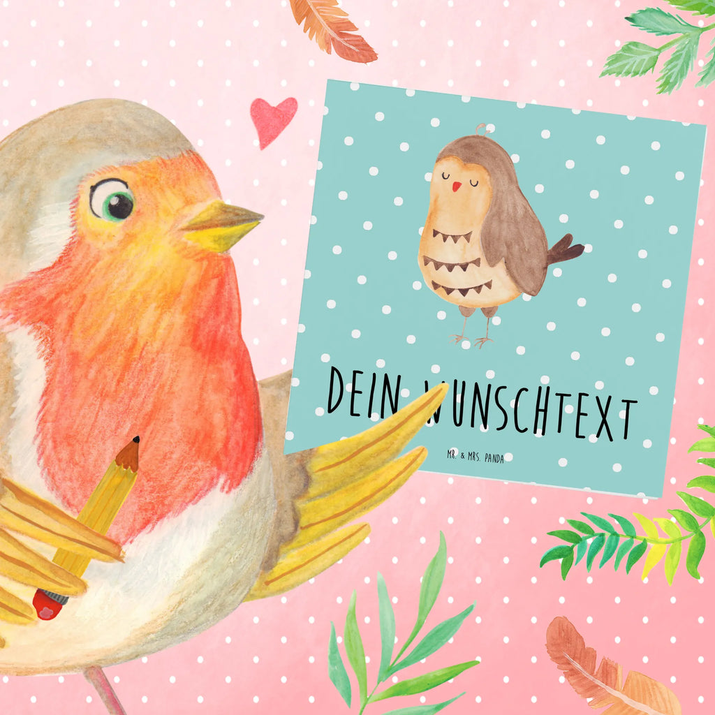 Personalized Deluxe Card Owl Satisfied Grußkarten personalisiert, Personalisierte Geburtstagskarte, Grußkarte selber drucken, Personalisierte Hochzeitskarte, Personalisierte Einladungskarte, Grußkarte mit Namen, Personalisierte Karte, Personalisierte Glückwunschkarte, Grußkarte mit persönlichen Nachrichten, Grußkarte selbst gestalten, Personalisiertere Klappkarte, Grußkarte als Geldgeschenk, Personalisierte Grußkarte, Eule, Owl, Wortspiel lustig, Eule deko, Liebe Spruch, Romantisch, Geschenk Hochzeitstag, Spruch schön, Eule Spruch