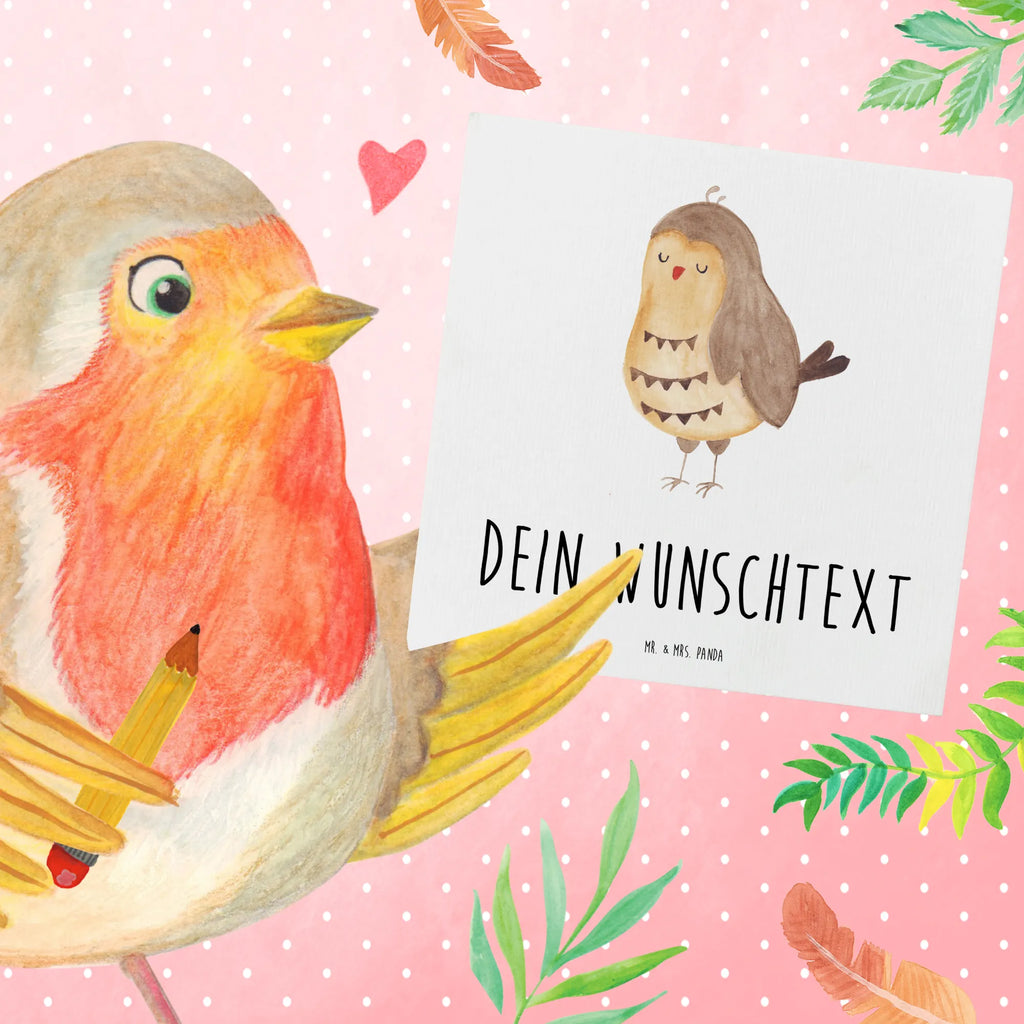 Personalized Deluxe Card Owl Satisfied Grußkarten personalisiert, Personalisierte Geburtstagskarte, Grußkarte selber drucken, Personalisierte Hochzeitskarte, Personalisierte Einladungskarte, Grußkarte mit Namen, Personalisierte Karte, Personalisierte Glückwunschkarte, Grußkarte mit persönlichen Nachrichten, Grußkarte selbst gestalten, Personalisiertere Klappkarte, Grußkarte als Geldgeschenk, Personalisierte Grußkarte, Eule, Owl, Wortspiel lustig, Eule deko, Liebe Spruch, Romantisch, Geschenk Hochzeitstag, Spruch schön, Eule Spruch