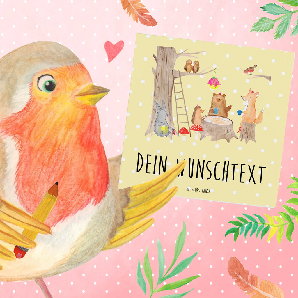 Personalized Deluxe Card forest animals picnic Personalisierte Karte, Personalisierte Glückwunschkarte, Personalisierte Einladungskarte, Personalisierte Geburtstagskarte, Personalisierte Hochzeitskarte, Grußkarten personalisiert, Grußkarte selbst gestalten, Grußkarte selber drucken, Grußkarte mit persönlichen Nachrichten, Grußkarte mit Namen, Grußkarte als Geldgeschenk, Personalisierte Grußkarte, Personalisiertere Klappkarte, Tiermotive, Gute Laune, lustige Sprüche, Tiere, Maus, Picknick, Hase, Wald, Fuchs, Igel, Eichhörnchen, Waldtiere