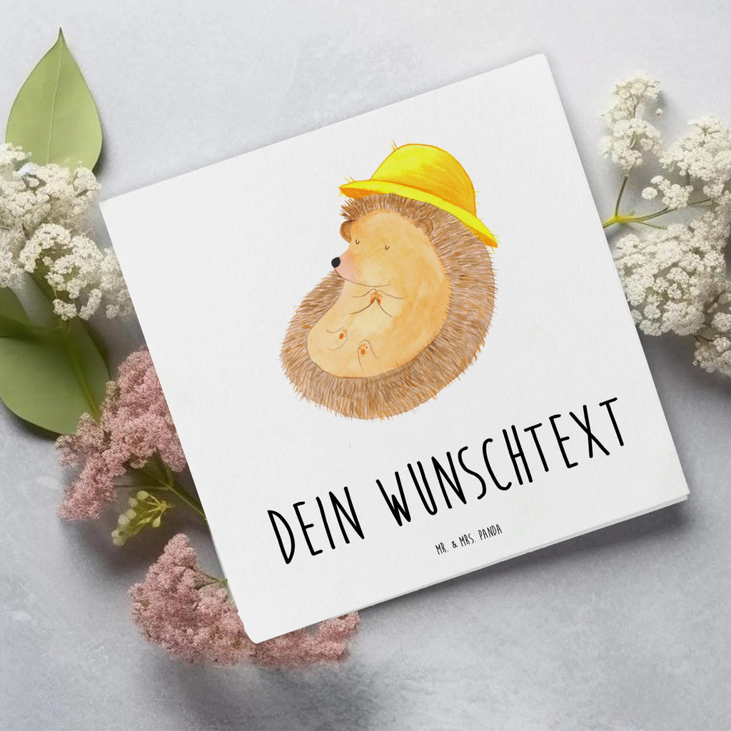 Personalized Deluxe Card Hedgehog Pray Personalisierte Karte, Personalisierte Hochzeitskarte, Grußkarte mit Namen, Grußkarte als Geldgeschenk, Grußkarte mit persönlichen Nachrichten, Personalisierte Grußkarte, Grußkarten personalisiert, Grußkarte selbst gestalten, Personalisierte Geburtstagskarte, Personalisiertere Klappkarte, Personalisierte Glückwunschkarte, Grußkarte selber drucken, Personalisierte Einladungskarte, Tiermotive, Gute Laune, lustige Sprüche, Tiere, Dankbar sein, genießen, dankbar, Dankbarkeit, beten, Gott, Amen, Igel, Sonnenhut, Leben, Igel mit Hut