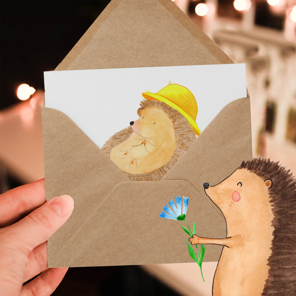 Personalized Deluxe Card Hedgehog Pray Personalisierte Karte, Personalisierte Hochzeitskarte, Grußkarte mit Namen, Grußkarte als Geldgeschenk, Grußkarte mit persönlichen Nachrichten, Personalisierte Grußkarte, Grußkarten personalisiert, Grußkarte selbst gestalten, Personalisierte Geburtstagskarte, Personalisiertere Klappkarte, Personalisierte Glückwunschkarte, Grußkarte selber drucken, Personalisierte Einladungskarte, Tiermotive, Gute Laune, lustige Sprüche, Tiere, Dankbar sein, genießen, dankbar, Dankbarkeit, beten, Gott, Amen, Igel, Sonnenhut, Leben, Igel mit Hut