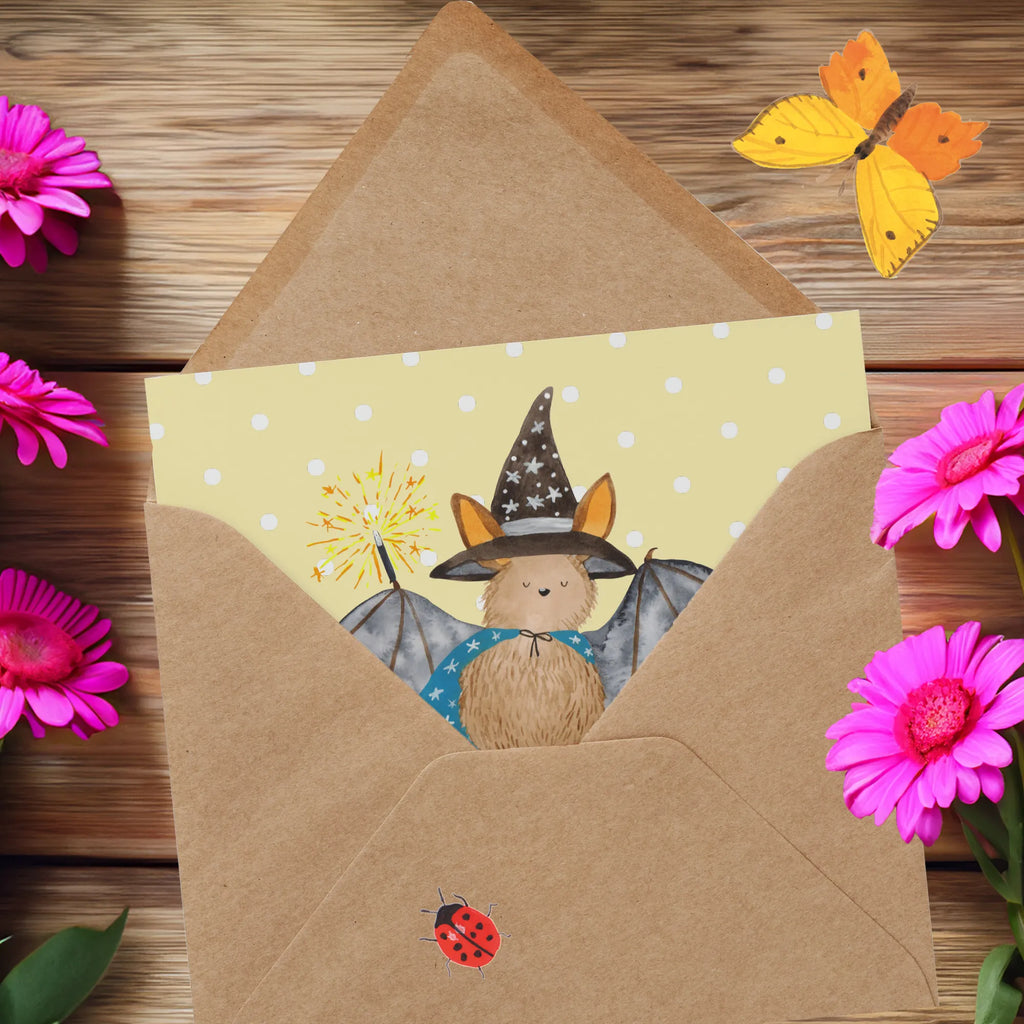 Personalized Deluxe Card bat wizard Personalisiertere Klappkarte, Grußkarte mit persönlichen Nachrichten, Grußkarte als Geldgeschenk, Grußkarte mit Namen, Grußkarten personalisiert, Personalisierte Grußkarte, Grußkarte selbst gestalten, Personalisierte Glückwunschkarte, Personalisierte Hochzeitskarte, Personalisierte Geburtstagskarte, Grußkarte selber drucken, Personalisierte Karte, Personalisierte Einladungskarte, Tiermotive, Gute Laune, lustige Sprüche, Tiere, Frauen, Fledermaus, reinsteigern, Zauberer, Magier, Fledermäuse