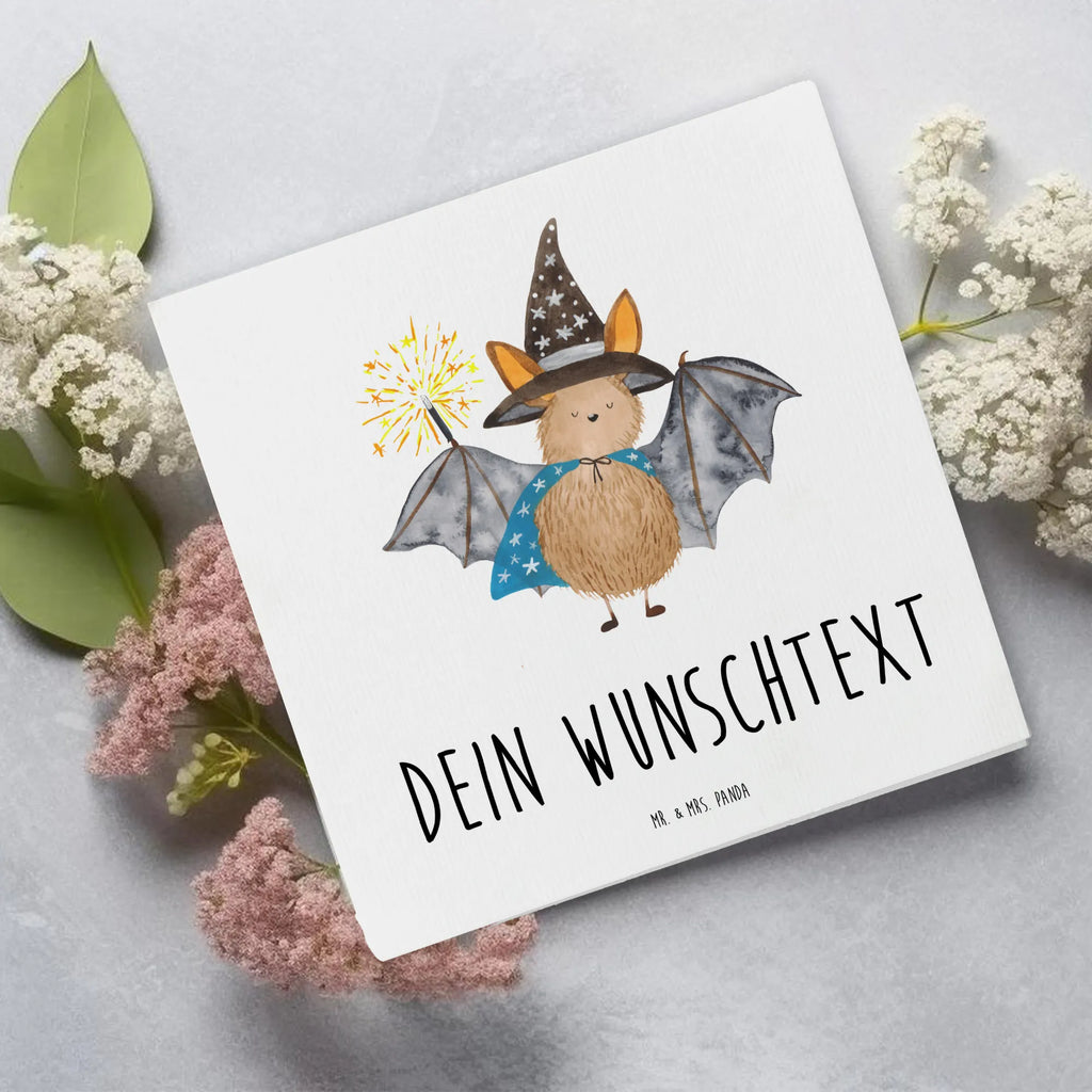 Personalized Deluxe Card bat wizard Personalisiertere Klappkarte, Grußkarte mit persönlichen Nachrichten, Grußkarte als Geldgeschenk, Grußkarte mit Namen, Grußkarten personalisiert, Personalisierte Grußkarte, Grußkarte selbst gestalten, Personalisierte Glückwunschkarte, Personalisierte Hochzeitskarte, Personalisierte Geburtstagskarte, Grußkarte selber drucken, Personalisierte Karte, Personalisierte Einladungskarte, Tiermotive, Gute Laune, lustige Sprüche, Tiere, Frauen, Fledermaus, reinsteigern, Zauberer, Magier, Fledermäuse