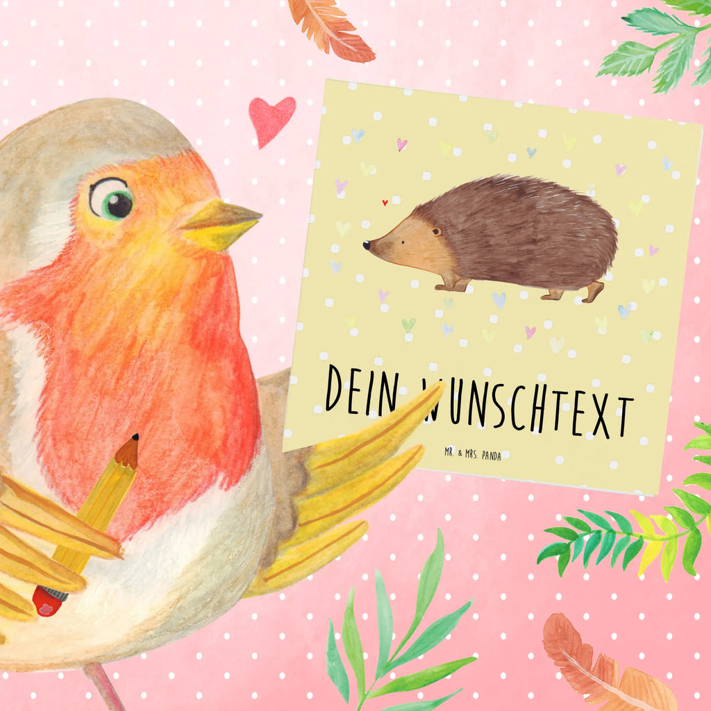 Personalized Deluxe Card Hedgehog hearts Grußkarte mit Namen, Personalisiertere Klappkarte, Personalisierte Einladungskarte, Grußkarte als Geldgeschenk, Grußkarten personalisiert, Personalisierte Grußkarte, Grußkarte selbst gestalten, Grußkarte selber drucken, Grußkarte mit persönlichen Nachrichten, Personalisierte Karte, Personalisierte Geburtstagskarte, Personalisierte Hochzeitskarte, Personalisierte Glückwunschkarte, Tiermotive, Gute Laune, lustige Sprüche, Tiere, Liebe, Vertrauen, Igel, Herz, Kuss, Leben, Herzen