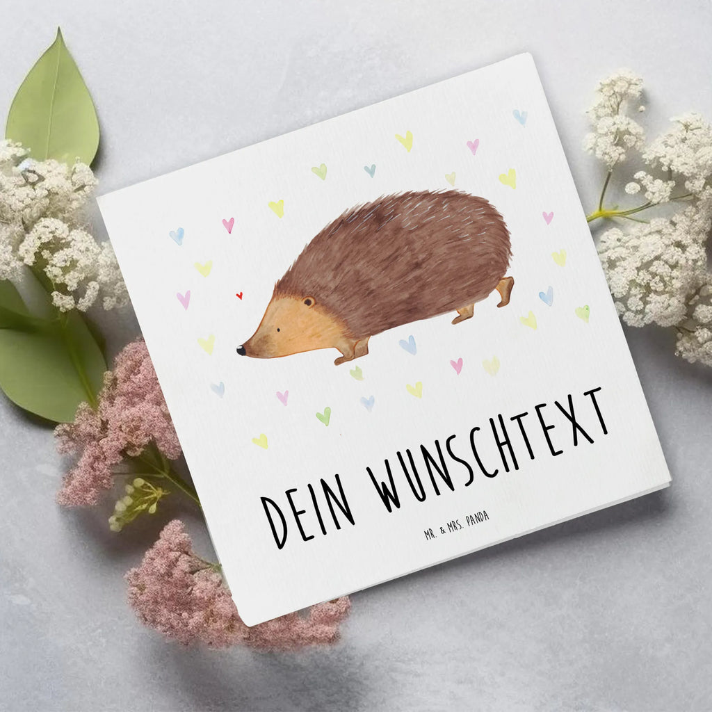 Personalized Deluxe Card Hedgehog hearts Grußkarte mit Namen, Personalisiertere Klappkarte, Personalisierte Einladungskarte, Grußkarte als Geldgeschenk, Grußkarten personalisiert, Personalisierte Grußkarte, Grußkarte selbst gestalten, Grußkarte selber drucken, Grußkarte mit persönlichen Nachrichten, Personalisierte Karte, Personalisierte Geburtstagskarte, Personalisierte Hochzeitskarte, Personalisierte Glückwunschkarte, Tiermotive, Gute Laune, lustige Sprüche, Tiere, Liebe, Vertrauen, Igel, Herz, Kuss, Leben, Herzen