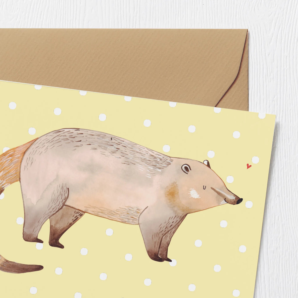 Personalized Deluxe Card Coati Personalisierte Geburtstagskarte, Personalisierte Karte, Grußkarte selber drucken, Grußkarten personalisiert, Grußkarte mit persönlichen Nachrichten, Personalisierte Grußkarte, Grußkarte selbst gestalten, Grußkarte als Geldgeschenk, Personalisiertere Klappkarte, Personalisierte Einladungskarte, Personalisierte Glückwunschkarte, Grußkarte mit Namen, Personalisierte Hochzeitskarte, Tiermotive, Gute Laune, lustige Sprüche, Tiere, Bär, Nasenbär, Rüsselbär, Nasenbären