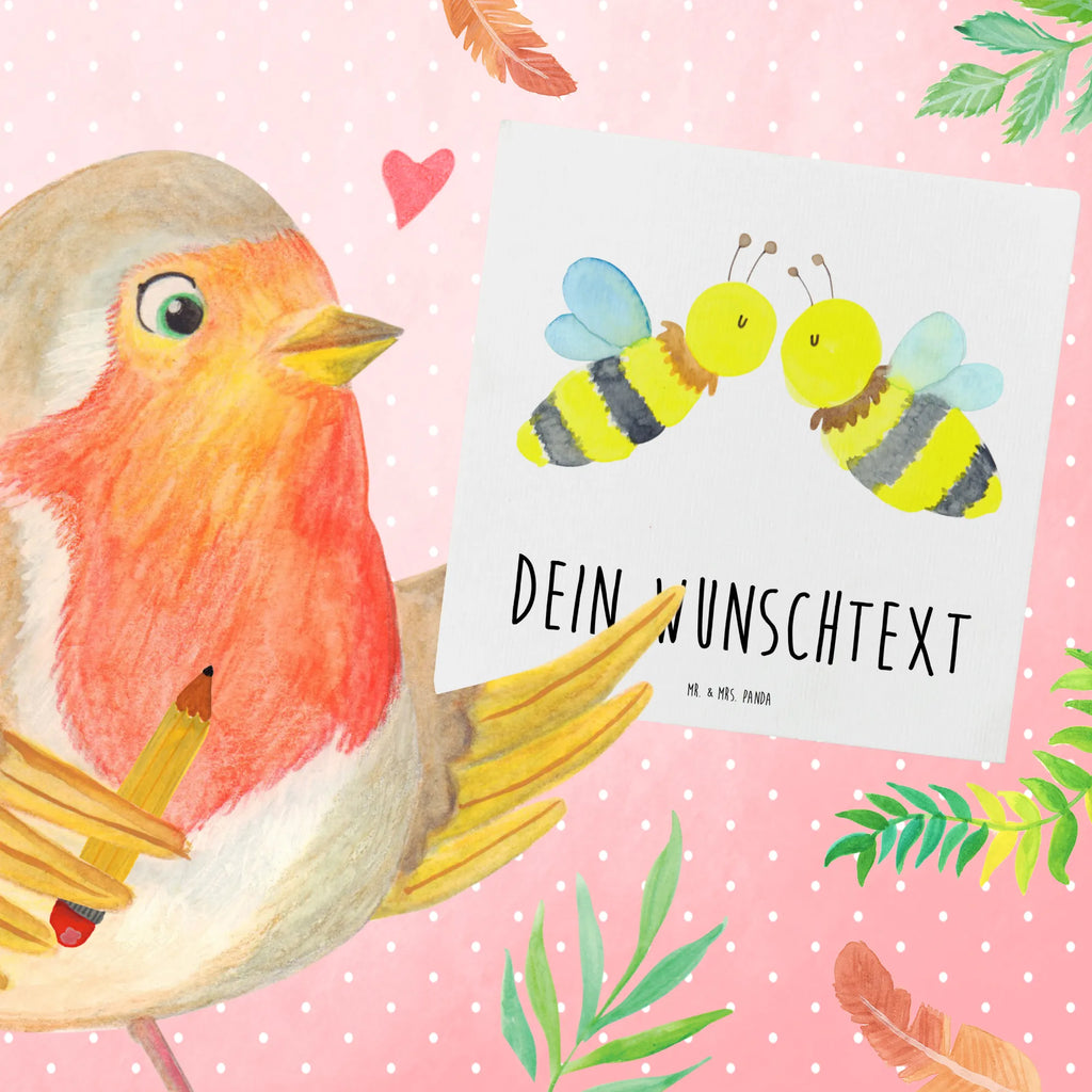 Personalized Deluxe Card bee Love Personalisierte Karte, Grußkarte mit Namen, Personalisiertere Klappkarte, Grußkarte selbst gestalten, Grußkarte selber drucken, Personalisierte Glückwunschkarte, Grußkarte mit persönlichen Nachrichten, Personalisierte Einladungskarte, Personalisierte Geburtstagskarte, Personalisierte Hochzeitskarte, Personalisierte Grußkarte, Grußkarte als Geldgeschenk, Grußkarten personalisiert, Biene, Wespe, Hummel