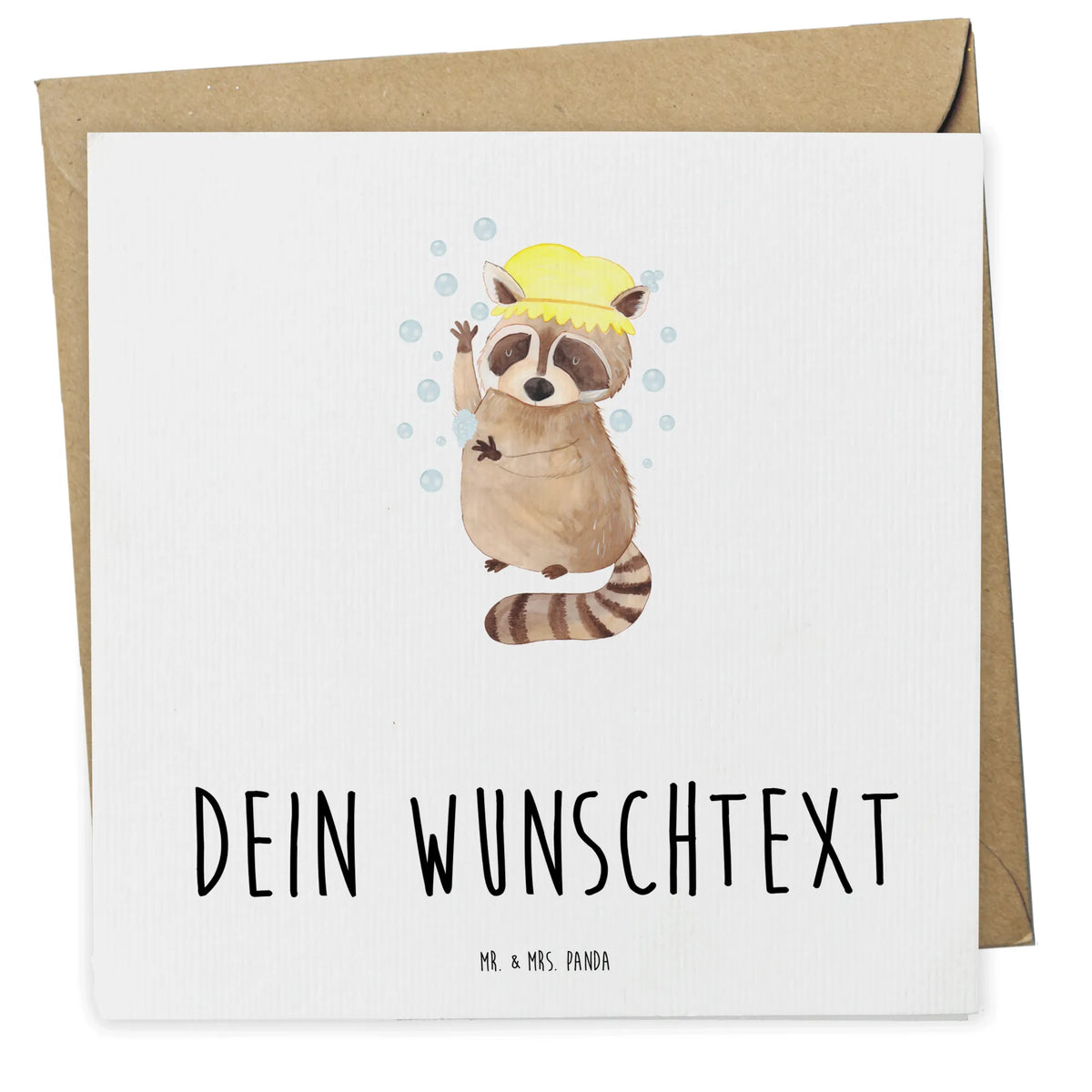 Personalisierte Deluxe Karte Waschbär individuelle grußkarte, Personalisierte Postkarte, Postkarte personalisiert, Personalisierte Karte, Personalisierte Grußkarte, grußkarte personalisiert, Personalisierte Grußkarten, karte personalisiert, Grußkarten Personalisiert, Personalisierte Karten, Grußkarte personalisierbar, Lustige Sprüche, Tiere, Tiermotive, Gute Laune, Plan, Fröhlich, Seifenblasen, Tagträumen, Waschbär, Waschen