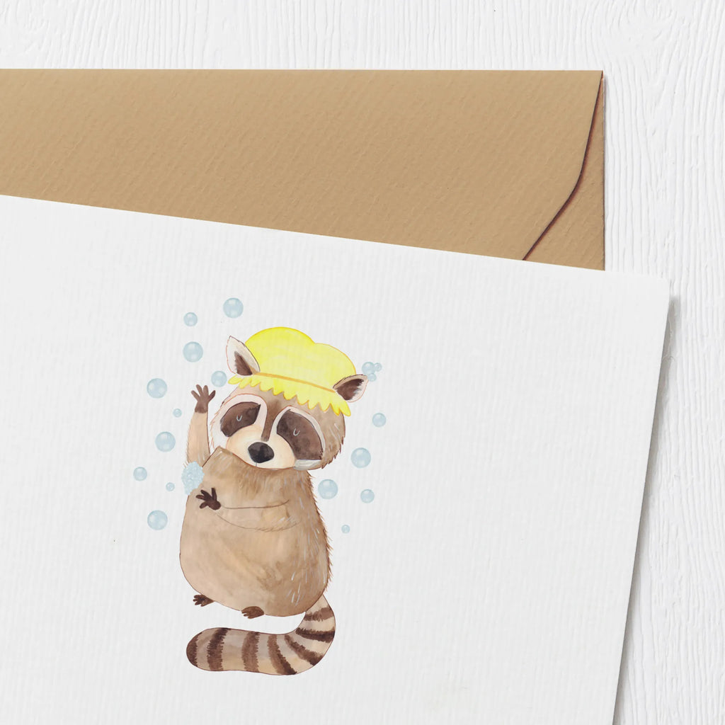 Personalisierte Deluxe Karte Waschbär Personalisierte Hochzeitskarte, Grußkarte selbst gestalten, Personalisierte Grußkarte, Personalisierte Geburtstagskarte, Grußkarte als Geldgeschenk, Personalisierte Glückwunschkarte, Grußkarte selber drucken, Grußkarten personalisiert, Grußkarte mit persönlichen Nachrichten, Personalisierte Karte, Grußkarte mit Namen, Personalisierte Einladungskarte, Personalisiertere Klappkarte, Tiermotive, Gute Laune, lustige Sprüche, Tiere, waschen, Fröhlich, Seifenblasen, Plan, Tagträumen, Waschbär