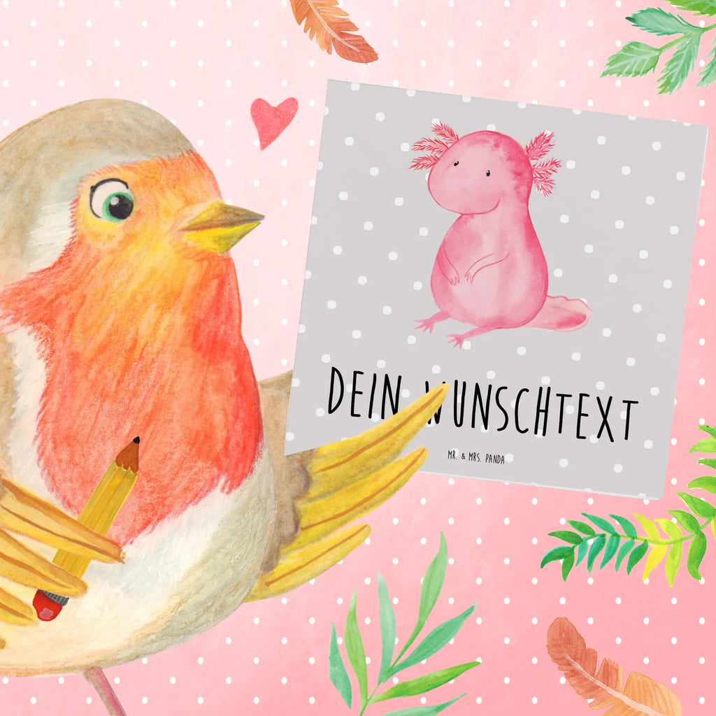 Personalized Deluxe Card axolotl zero Personalisierte Hochzeitskarte, Personalisiertere Klappkarte, Grußkarte mit Namen, Personalisierte Geburtstagskarte, Personalisierte Glückwunschkarte, Grußkarte selber drucken, Grußkarte selbst gestalten, Grußkarten personalisiert, Personalisierte Einladungskarte, Personalisierte Grußkarte, Grußkarte mit persönlichen Nachrichten, Personalisierte Karte, Grußkarte als Geldgeschenk, Axolotl, Molch, vergnügt, fröhlich, zufrieden, Lebensstil, Weisheit, Axolot, Liebe, Freundin, Lebensweisheit