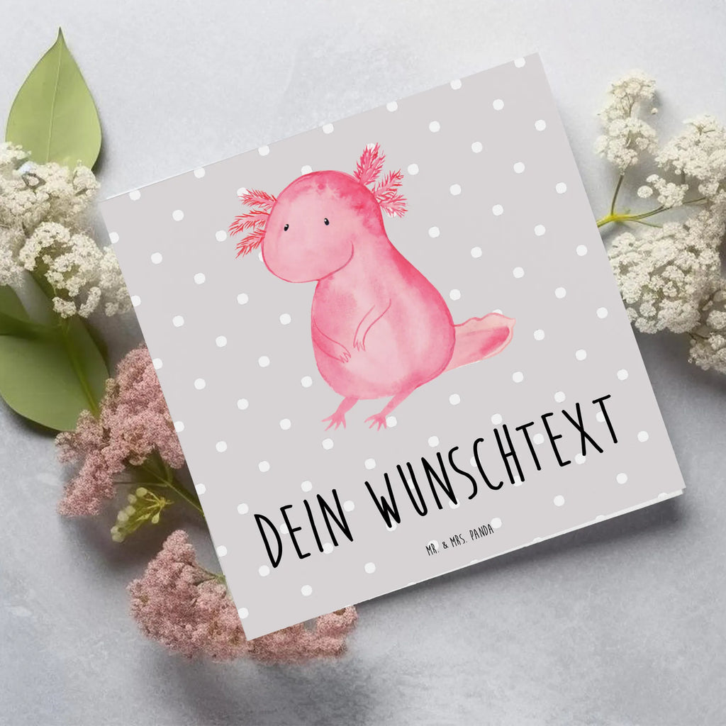 Personalized Deluxe Card axolotl zero Personalisierte Hochzeitskarte, Personalisiertere Klappkarte, Grußkarte mit Namen, Personalisierte Geburtstagskarte, Personalisierte Glückwunschkarte, Grußkarte selber drucken, Grußkarte selbst gestalten, Grußkarten personalisiert, Personalisierte Einladungskarte, Personalisierte Grußkarte, Grußkarte mit persönlichen Nachrichten, Personalisierte Karte, Grußkarte als Geldgeschenk, Axolotl, Molch, vergnügt, fröhlich, zufrieden, Lebensstil, Weisheit, Axolot, Liebe, Freundin, Lebensweisheit