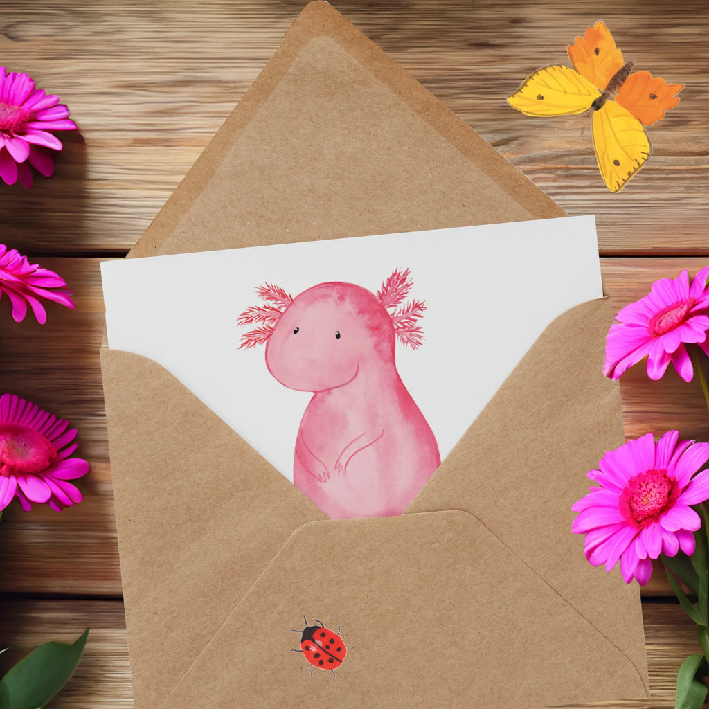 Personalized Deluxe Card axolotl zero Personalisierte Hochzeitskarte, Personalisiertere Klappkarte, Grußkarte mit Namen, Personalisierte Geburtstagskarte, Personalisierte Glückwunschkarte, Grußkarte selber drucken, Grußkarte selbst gestalten, Grußkarten personalisiert, Personalisierte Einladungskarte, Personalisierte Grußkarte, Grußkarte mit persönlichen Nachrichten, Personalisierte Karte, Grußkarte als Geldgeschenk, Axolotl, Molch, vergnügt, fröhlich, zufrieden, Lebensstil, Weisheit, Axolot, Liebe, Freundin, Lebensweisheit