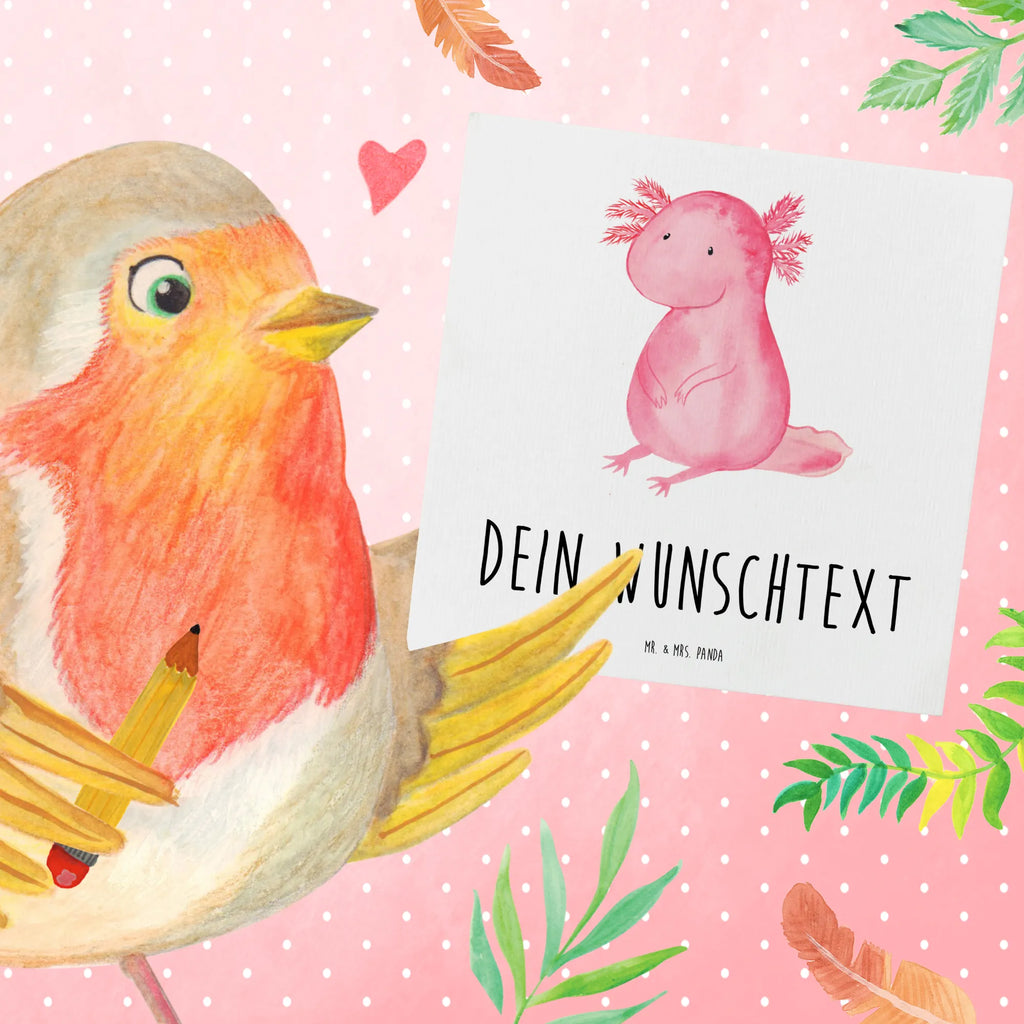 Personalized Deluxe Card axolotl zero Personalisierte Hochzeitskarte, Personalisiertere Klappkarte, Grußkarte mit Namen, Personalisierte Geburtstagskarte, Personalisierte Glückwunschkarte, Grußkarte selber drucken, Grußkarte selbst gestalten, Grußkarten personalisiert, Personalisierte Einladungskarte, Personalisierte Grußkarte, Grußkarte mit persönlichen Nachrichten, Personalisierte Karte, Grußkarte als Geldgeschenk, Axolotl, Molch, vergnügt, fröhlich, zufrieden, Lebensstil, Weisheit, Axolot, Liebe, Freundin, Lebensweisheit
