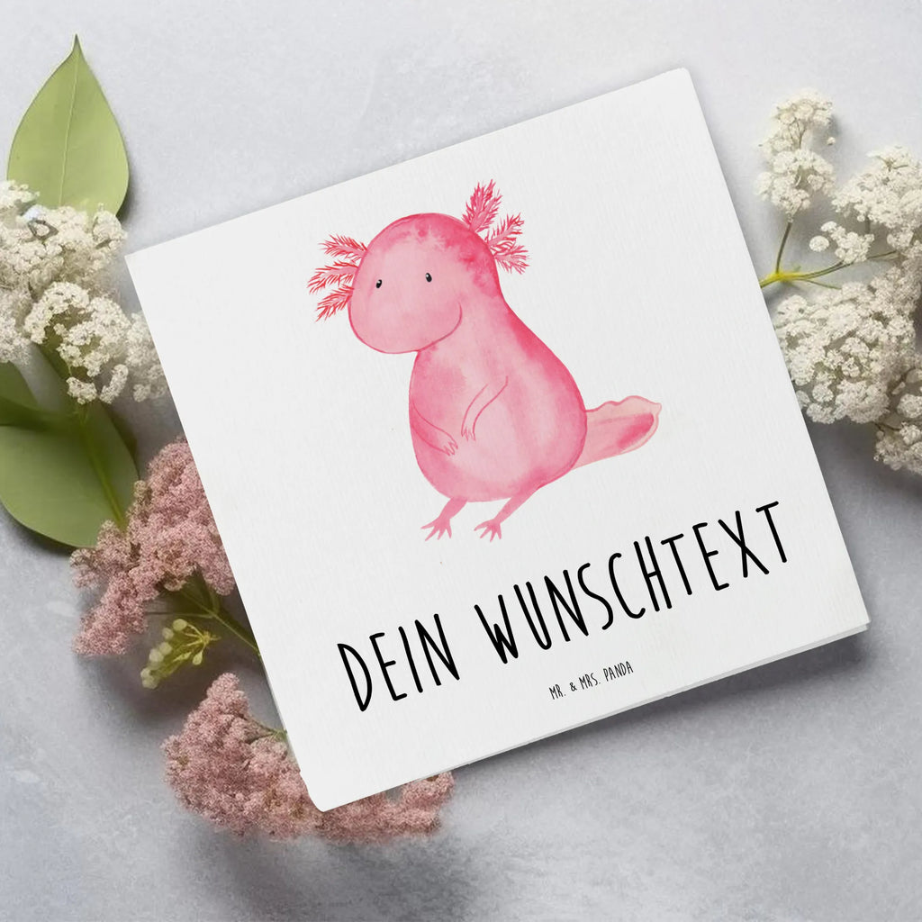 Personalized Deluxe Card axolotl zero Personalisierte Hochzeitskarte, Personalisiertere Klappkarte, Grußkarte mit Namen, Personalisierte Geburtstagskarte, Personalisierte Glückwunschkarte, Grußkarte selber drucken, Grußkarte selbst gestalten, Grußkarten personalisiert, Personalisierte Einladungskarte, Personalisierte Grußkarte, Grußkarte mit persönlichen Nachrichten, Personalisierte Karte, Grußkarte als Geldgeschenk, Axolotl, Molch, vergnügt, fröhlich, zufrieden, Lebensstil, Weisheit, Axolot, Liebe, Freundin, Lebensweisheit