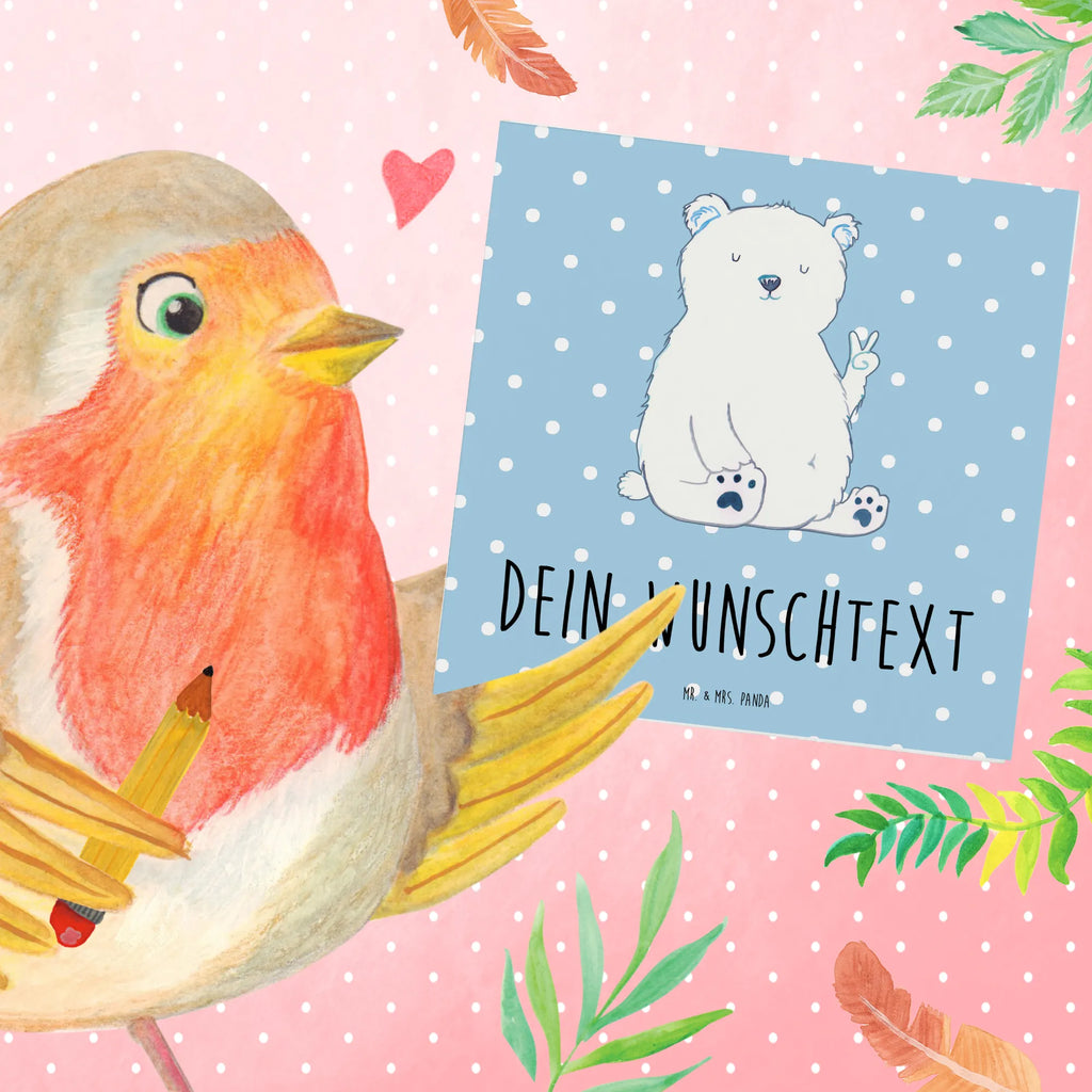 Personalized Deluxe Card Icebear Lazy Grußkarte selber drucken, Grußkarte mit Namen, Personalisierte Geburtstagskarte, Grußkarte als Geldgeschenk, Grußkarte mit persönlichen Nachrichten, Personalisierte Glückwunschkarte, Personalisierte Karte, Personalisiertere Klappkarte, Personalisierte Grußkarte, Grußkarten personalisiert, Personalisierte Hochzeitskarte, Personalisierte Einladungskarte, Grußkarte selbst gestalten, Bär, Teddy, Teddybär, Relaxen, Entspannen, Büro, Bürojob, Arbeitsplatz, Eisbär, Homeoffice, Faul, Nordpol, Arbeit