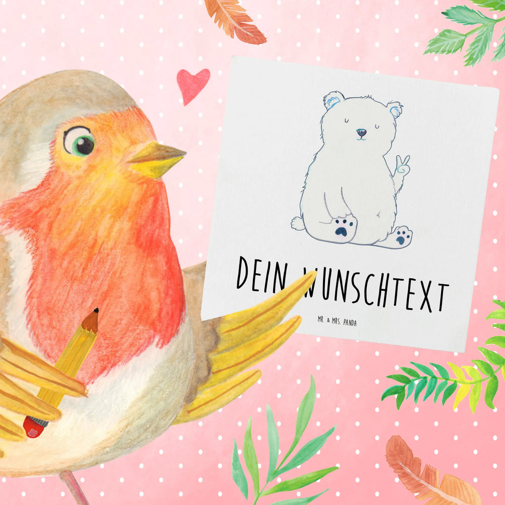 Personalized Deluxe Card Icebear Lazy Grußkarte selber drucken, Grußkarte mit Namen, Personalisierte Geburtstagskarte, Grußkarte als Geldgeschenk, Grußkarte mit persönlichen Nachrichten, Personalisierte Glückwunschkarte, Personalisierte Karte, Personalisiertere Klappkarte, Personalisierte Grußkarte, Grußkarten personalisiert, Personalisierte Hochzeitskarte, Personalisierte Einladungskarte, Grußkarte selbst gestalten, Bär, Teddy, Teddybär, Relaxen, Entspannen, Büro, Bürojob, Arbeitsplatz, Eisbär, Homeoffice, Faul, Nordpol, Arbeit