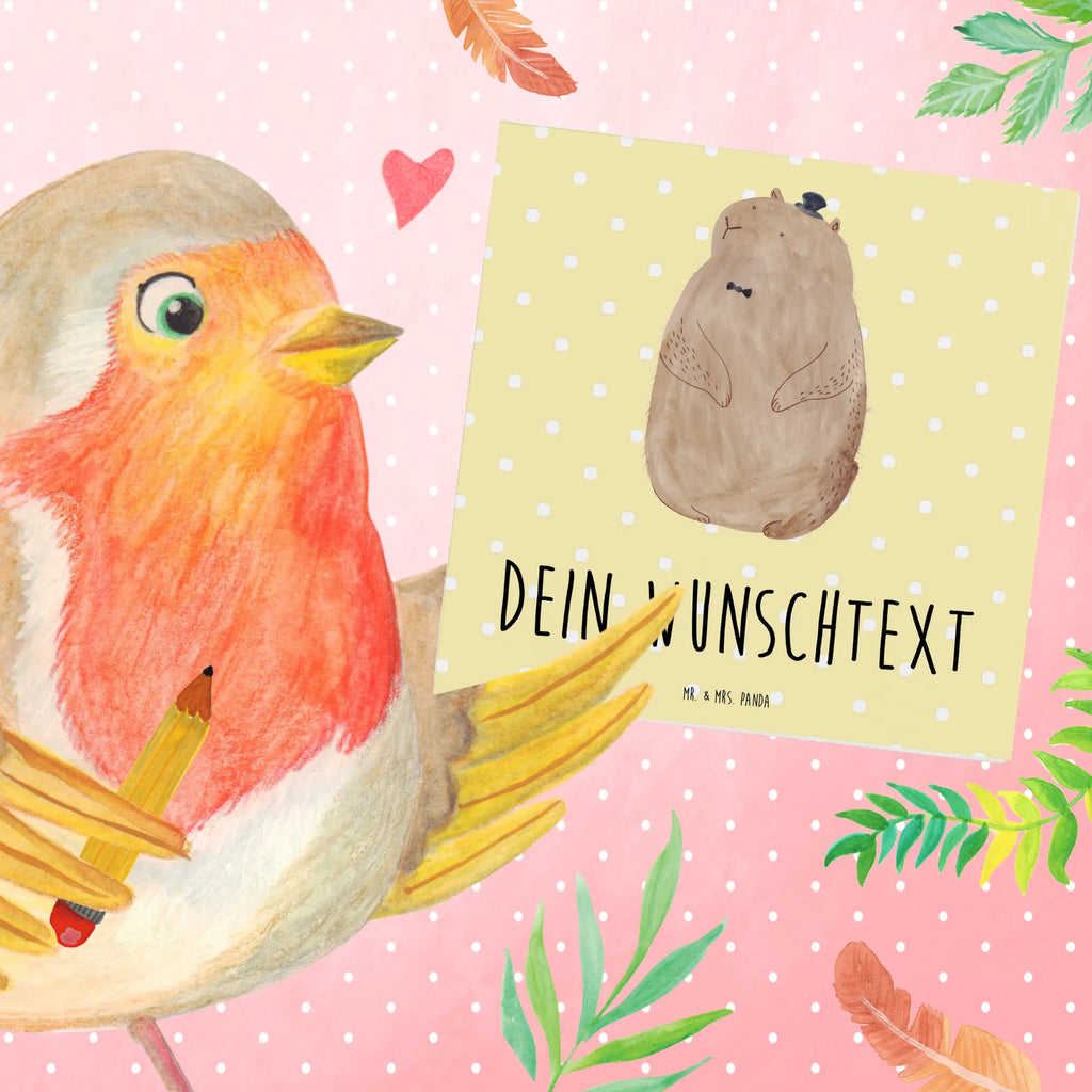 Personalized Deluxe Card Groundhog Personalisierte Einladungskarte, Personalisierte Grußkarte, Personalisierte Hochzeitskarte, Personalisiertere Klappkarte, Personalisierte Geburtstagskarte, Personalisierte Glückwunschkarte, Grußkarte mit Namen, Grußkarte mit persönlichen Nachrichten, Grußkarten personalisiert, Grußkarte selber drucken, Personalisierte Karte, Grußkarte als Geldgeschenk, Grußkarte selbst gestalten, Tiermotive, Gute Laune, lustige Sprüche, Tiere, Murmeltier, Knigge, Fröhlichkeit, Freundlichkeit, Anstand, Respekt