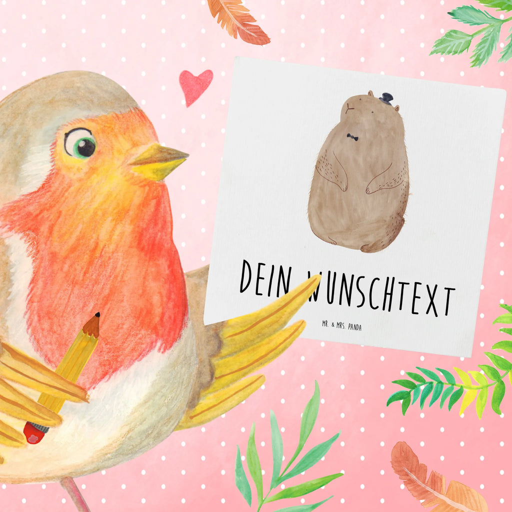 Personalized Deluxe Card Groundhog Personalisierte Einladungskarte, Personalisierte Grußkarte, Personalisierte Hochzeitskarte, Personalisiertere Klappkarte, Personalisierte Geburtstagskarte, Personalisierte Glückwunschkarte, Grußkarte mit Namen, Grußkarte mit persönlichen Nachrichten, Grußkarten personalisiert, Grußkarte selber drucken, Personalisierte Karte, Grußkarte als Geldgeschenk, Grußkarte selbst gestalten, Tiermotive, Gute Laune, lustige Sprüche, Tiere, Murmeltier, Knigge, Fröhlichkeit, Freundlichkeit, Anstand, Respekt