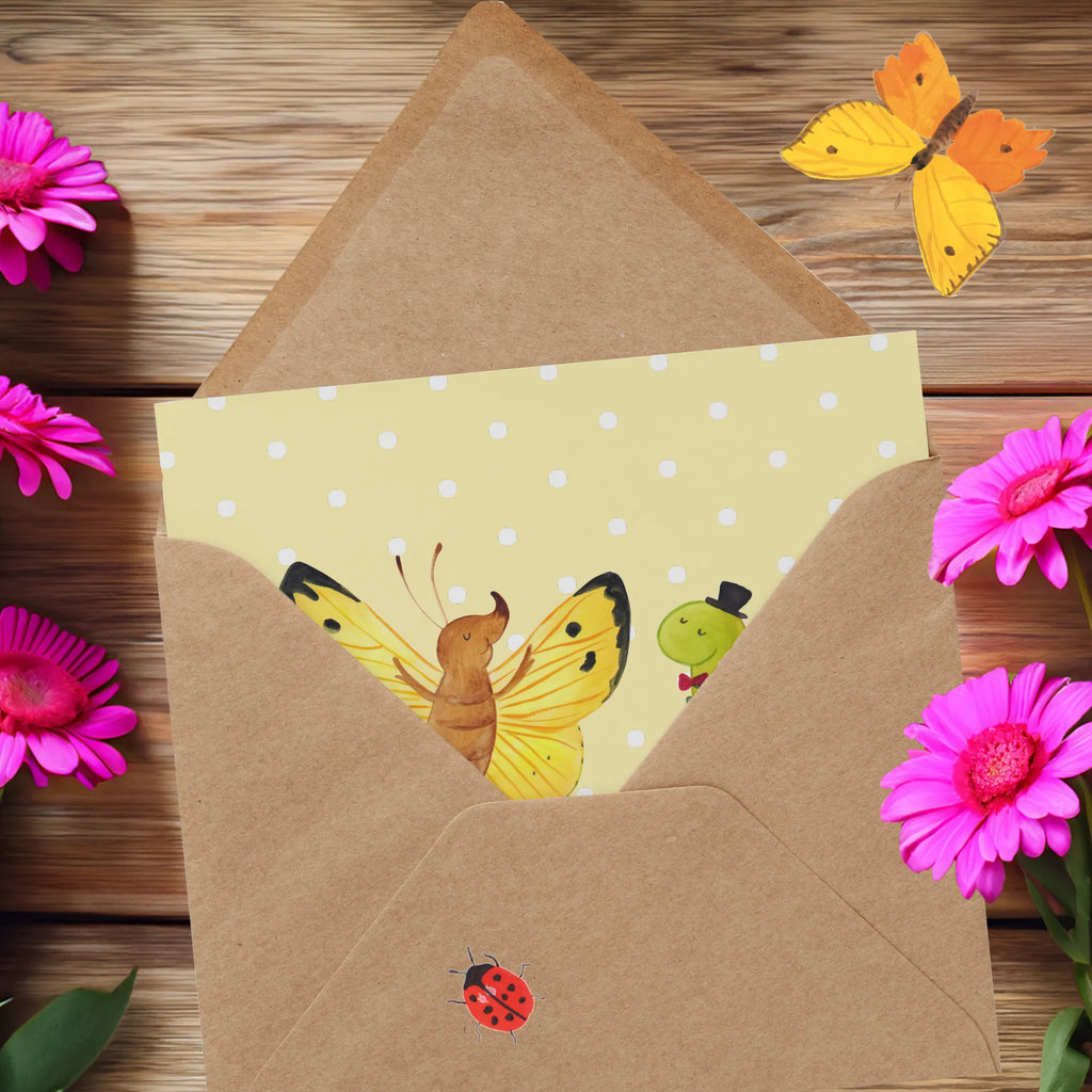 Personalized Deluxe Card Caterpillar butterfly Grußkarte mit Namen, Personalisierte Karte, Personalisierte Einladungskarte, Personalisierte Hochzeitskarte, Personalisierte Grußkarte, Personalisierte Glückwunschkarte, Grußkarte selbst gestalten, Grußkarten personalisiert, Grußkarte selber drucken, Grußkarte als Geldgeschenk, Personalisiertere Klappkarte, Personalisierte Geburtstagskarte, Grußkarte mit persönlichen Nachrichten, Tiermotive, Gute Laune, lustige Sprüche, Tiere, Entwicklung, Raupe, Zitronenfalter, Hut, Aufwachsen, Kokon, Schönheit, Schmetterling, Erwachsen werden, Hütchen