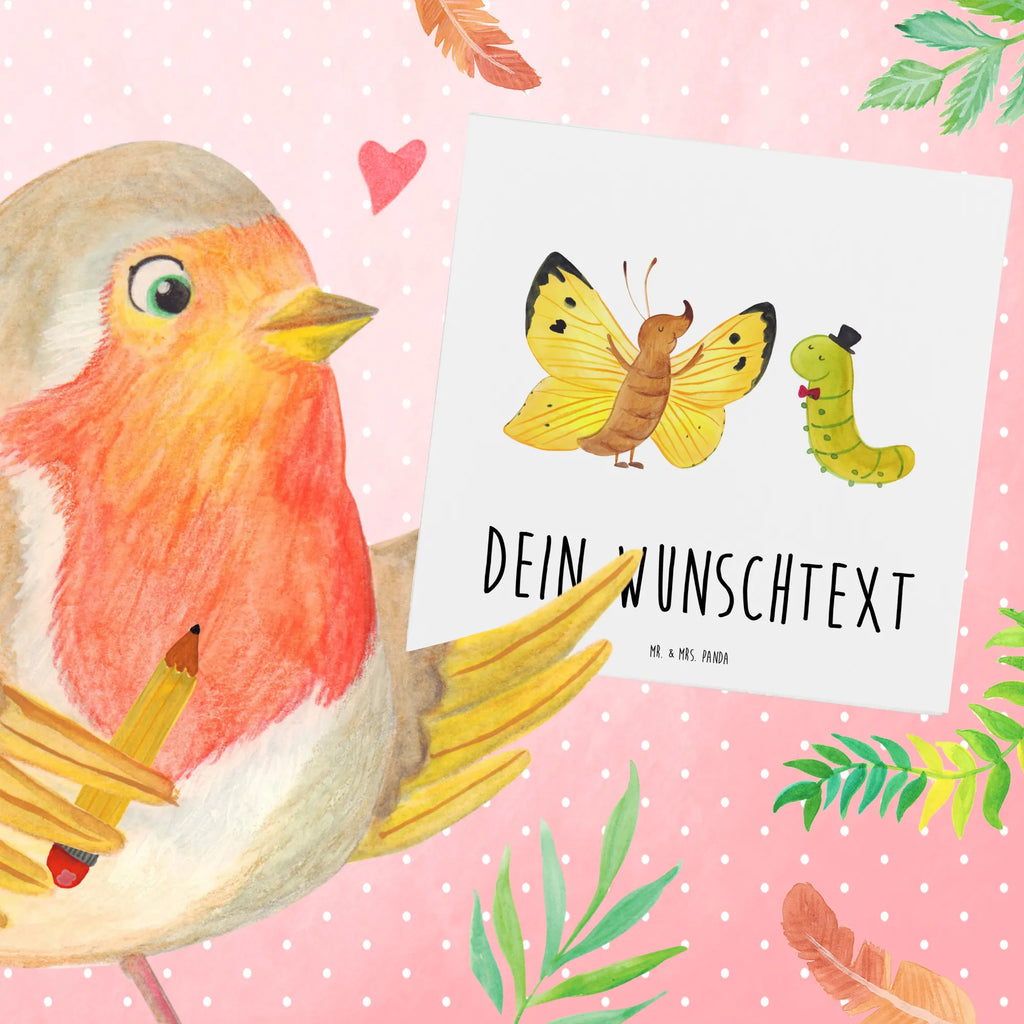 Personalized Deluxe Card Caterpillar butterfly Grußkarte mit Namen, Personalisierte Karte, Personalisierte Einladungskarte, Personalisierte Hochzeitskarte, Personalisierte Grußkarte, Personalisierte Glückwunschkarte, Grußkarte selbst gestalten, Grußkarten personalisiert, Grußkarte selber drucken, Grußkarte als Geldgeschenk, Personalisiertere Klappkarte, Personalisierte Geburtstagskarte, Grußkarte mit persönlichen Nachrichten, Tiermotive, Gute Laune, lustige Sprüche, Tiere, Entwicklung, Raupe, Zitronenfalter, Hut, Aufwachsen, Kokon, Schönheit, Schmetterling, Erwachsen werden, Hütchen