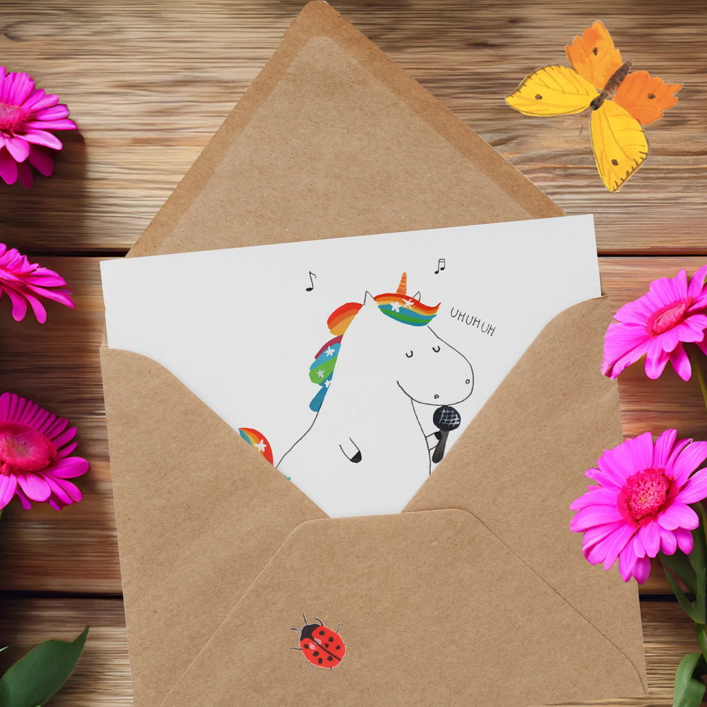 Personalized Deluxe Card unicorn Singer Personalisierte Karte, Personalisierte Geburtstagskarte, Personalisierte Grußkarte, Personalisiertere Klappkarte, Personalisierte Glückwunschkarte, Grußkarten personalisiert, Personalisierte Hochzeitskarte, Grußkarte mit persönlichen Nachrichten, Grußkarte selber drucken, Grußkarte selbst gestalten, Grußkarte mit Namen, Grußkarte als Geldgeschenk, Personalisierte Einladungskarte, Einhorn, Einhörner, Einhorn Deko, Unicorn, Glitzer, Sängerin, Freundin, Konfetti, Party, Fest, Feier, Disco, Geburtstag, Sänger