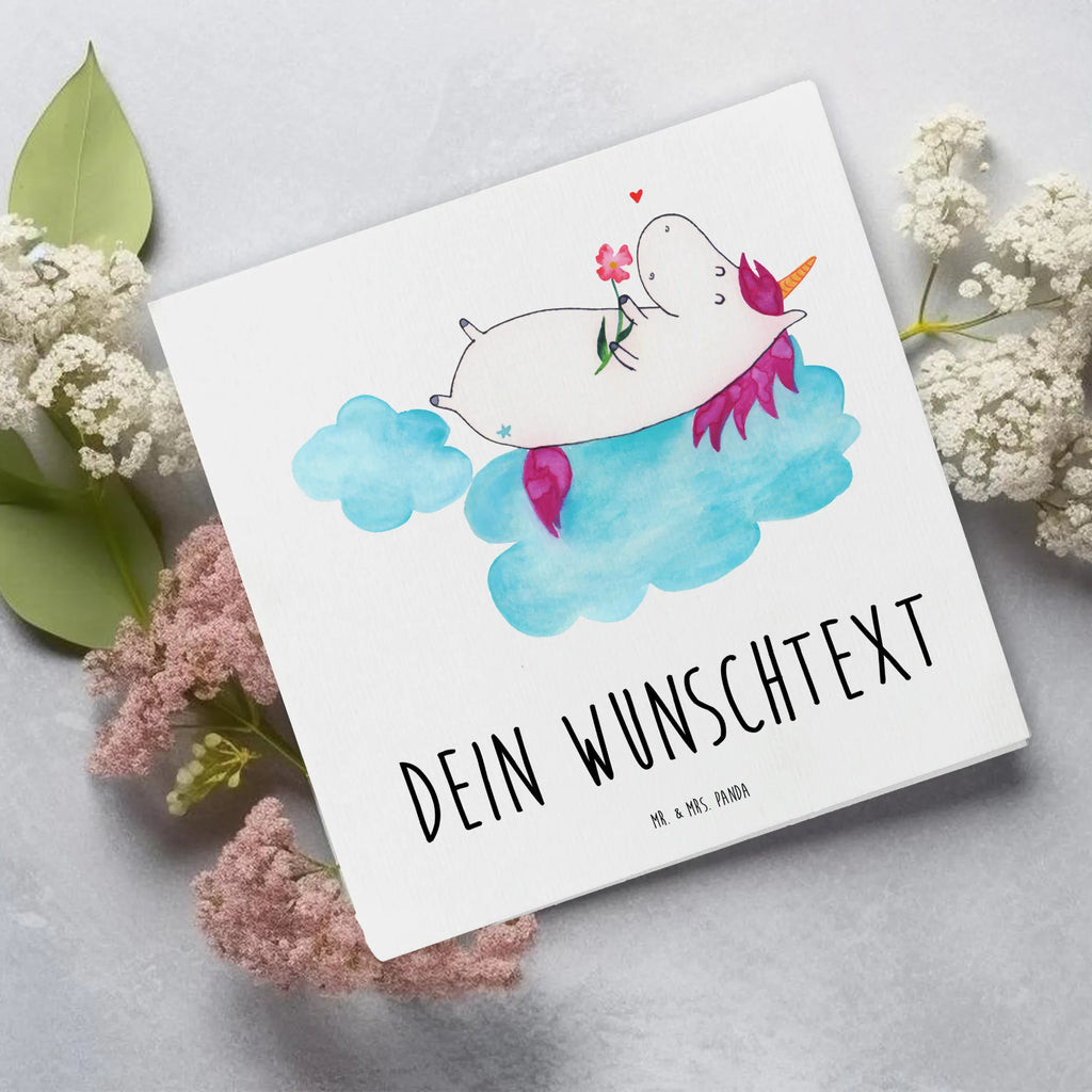 Personalized Deluxe Card unicorn In love Grußkarte mit persönlichen Nachrichten, Personalisierte Grußkarte, Personalisiertere Klappkarte, Personalisierte Karte, Grußkarte selber drucken, Grußkarte selbst gestalten, Personalisierte Hochzeitskarte, Grußkarten personalisiert, Grußkarte mit Namen, Personalisierte Einladungskarte, Grußkarte als Geldgeschenk, Personalisierte Geburtstagskarte, Personalisierte Glückwunschkarte, Einhorn, Einhörner, Einhorn Deko, Unicorn, Liebe, Freundin, Wolke, Liebesbeweis, verliebt