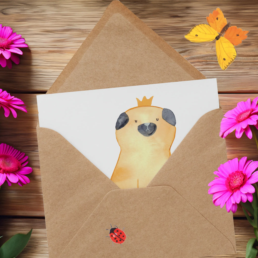 Personalisierte Deluxe Karte Mops Krone Personalisierte Grußkarte, Grußkarte selbst gestalten, Grußkarte mit Namen, Personalisierte Glückwunschkarte, Grußkarte selber drucken, Personalisierte Hochzeitskarte, Personalisiertere Klappkarte, Grußkarte als Geldgeschenk, Personalisierte Einladungskarte, Grußkarten personalisiert, Personalisierte Karte, Grußkarte mit persönlichen Nachrichten, Personalisierte Geburtstagskarte, Hund, Hundemotiv, Haustier, Hunderasse, Tierliebhaber, Hundebesitzer, Sprüche, Hundebesitzer. Spruch, Mops, kinderlos, lustig, Hausregel, allergisch