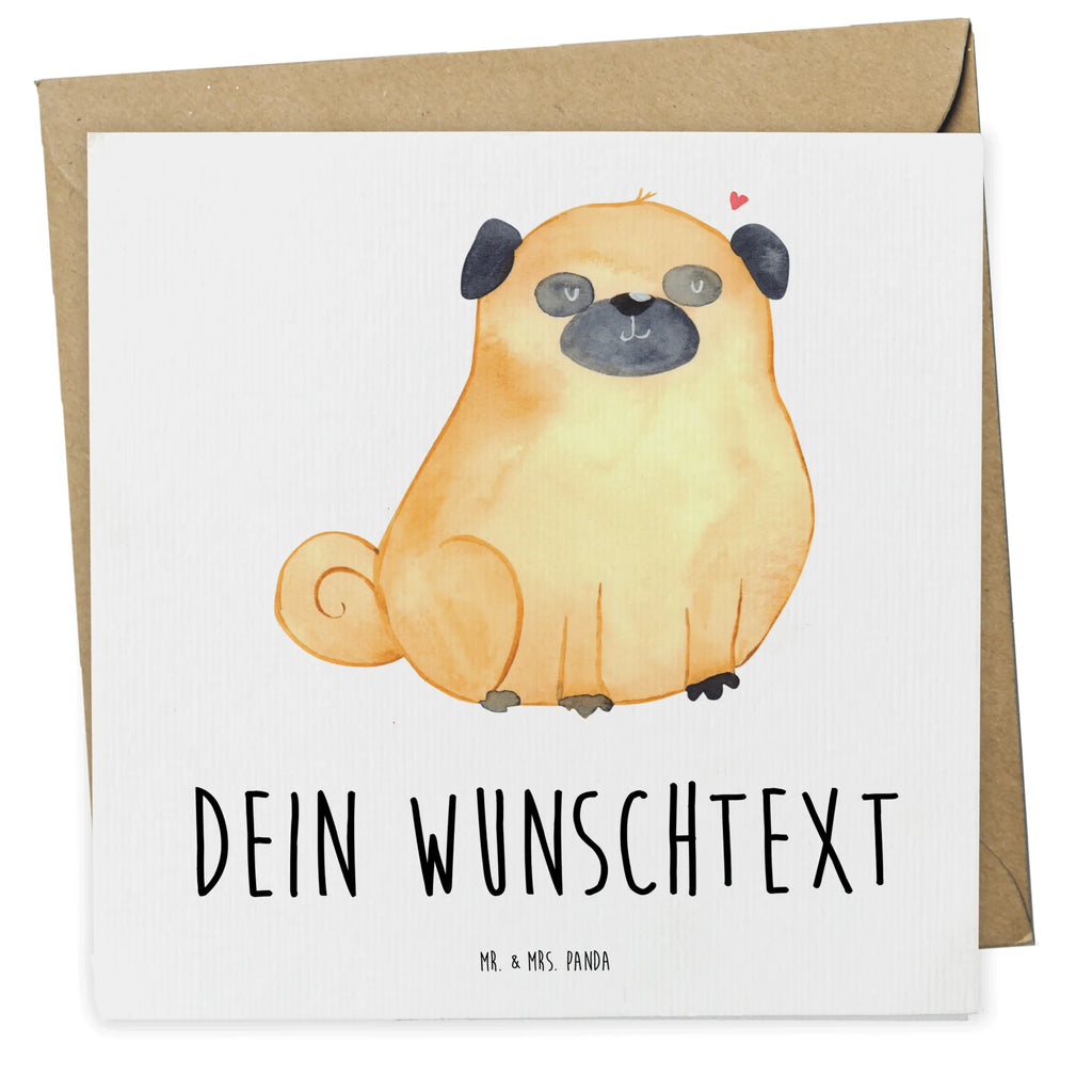 Personalisierte Deluxe Karte Mops Grußkarte mit persönlichen Nachrichten, Personalisierte Hochzeitskarte, Grußkarte als Geldgeschenk, Personalisierte Grußkarte, Grußkarten personalisiert, Personalisiertere Klappkarte, Personalisierte Glückwunschkarte, Personalisierte Einladungskarte, Personalisierte Geburtstagskarte, Grußkarte mit Namen, Grußkarte selber drucken, Grußkarte selbst gestalten, Personalisierte Karte, Hund, Hundemotiv, Haustier, Hunderasse, Tierliebhaber, Hundebesitzer, Sprüche, Mops, Hundeliebe, Liebe
