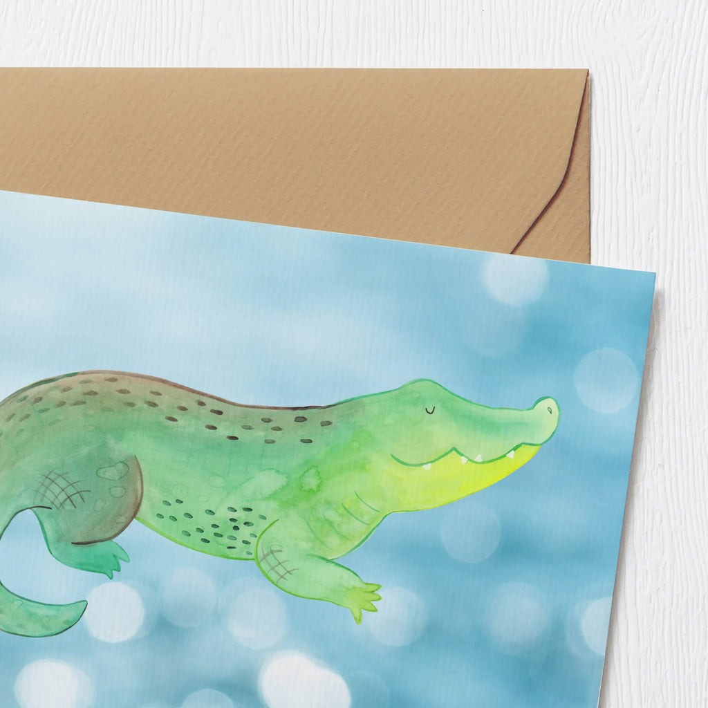 Personalized Deluxe Card Crocodile Personalisierte Grußkarte, Personalisierte Einladungskarte, Grußkarte als Geldgeschenk, Personalisierte Glückwunschkarte, Grußkarte mit persönlichen Nachrichten, Personalisierte Hochzeitskarte, Personalisierte Karte, Personalisierte Geburtstagskarte, Grußkarte selbst gestalten, Grußkarte mit Namen, Grußkarten personalisiert, Personalisiertere Klappkarte, Grußkarte selber drucken, Meerestiere, Meer, Urlaub, Freundin, beste Freundin, spontan sein, verrückt sein, Lieblingsmensch, Abenteuerlust, Krokodil, Krokodile, Reiselust