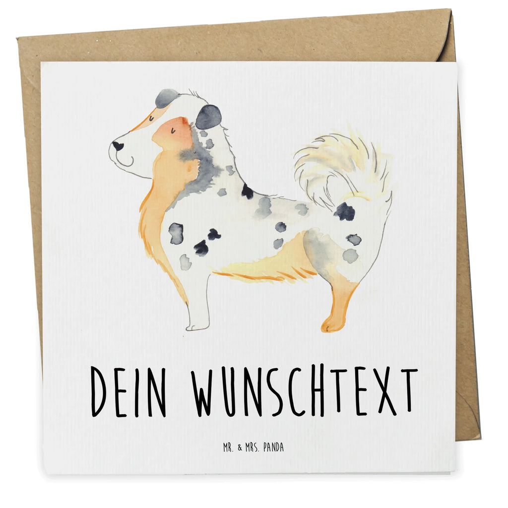 Personalisierte Deluxe Karte Hund Australien Shepherd Grußkarte selbst gestalten, Personalisiertere Klappkarte, Personalisierte Einladungskarte, Personalisierte Grußkarte, Grußkarte mit Namen, Personalisierte Hochzeitskarte, Grußkarte als Geldgeschenk, Grußkarte selber drucken, Personalisierte Geburtstagskarte, Personalisierte Karte, Personalisierte Glückwunschkarte, Grußkarten personalisiert, Grußkarte mit persönlichen Nachrichten, Hund, Hundemotiv, Haustier, Hunderasse, Tierliebhaber, Hundebesitzer, Sprüche, Australien Shepherd, Shepherd, Familienhund, Hundeliebe, Spruch