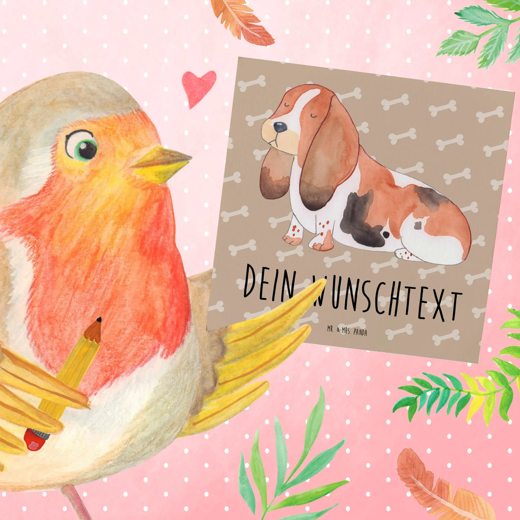 Personalisierte Deluxe Karte Hund Basset Hound Personalisiertere Klappkarte, Grußkarten personalisiert, Personalisierte Grußkarte, Grußkarte mit persönlichen Nachrichten, Personalisierte Karte, Grußkarte selbst gestalten, Personalisierte Einladungskarte, Personalisierte Geburtstagskarte, Personalisierte Hochzeitskarte, Personalisierte Glückwunschkarte, Grußkarte selber drucken, Grußkarte mit Namen, Grußkarte als Geldgeschenk, Hund, Hundemotiv, Haustier, Hunderasse, Tierliebhaber, Hundebesitzer, Sprüche, Hundeliebe, Basset Hound, Basset, kinderlos