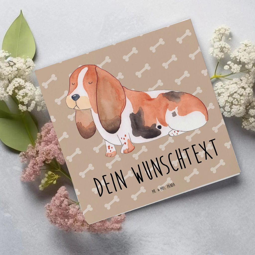 Personalisierte Deluxe Karte Hund Basset Hound Personalisiertere Klappkarte, Grußkarten personalisiert, Personalisierte Grußkarte, Grußkarte mit persönlichen Nachrichten, Personalisierte Karte, Grußkarte selbst gestalten, Personalisierte Einladungskarte, Personalisierte Geburtstagskarte, Personalisierte Hochzeitskarte, Personalisierte Glückwunschkarte, Grußkarte selber drucken, Grußkarte mit Namen, Grußkarte als Geldgeschenk, Hund, Hundemotiv, Haustier, Hunderasse, Tierliebhaber, Hundebesitzer, Sprüche, Hundeliebe, Basset Hound, Basset, kinderlos