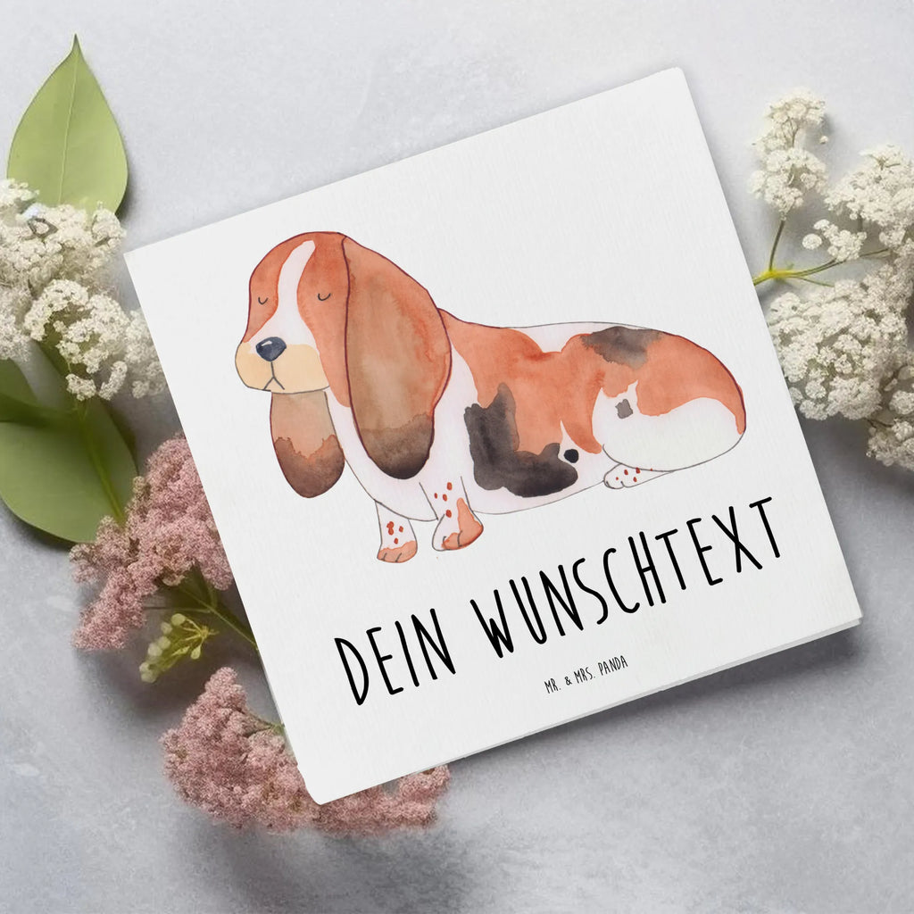 Personalisierte Deluxe Karte Hund Basset Hound Personalisiertere Klappkarte, Grußkarten personalisiert, Personalisierte Grußkarte, Grußkarte mit persönlichen Nachrichten, Personalisierte Karte, Grußkarte selbst gestalten, Personalisierte Einladungskarte, Personalisierte Geburtstagskarte, Personalisierte Hochzeitskarte, Personalisierte Glückwunschkarte, Grußkarte selber drucken, Grußkarte mit Namen, Grußkarte als Geldgeschenk, Hund, Hundemotiv, Haustier, Hunderasse, Tierliebhaber, Hundebesitzer, Sprüche, Hundeliebe, Basset Hound, Basset, kinderlos