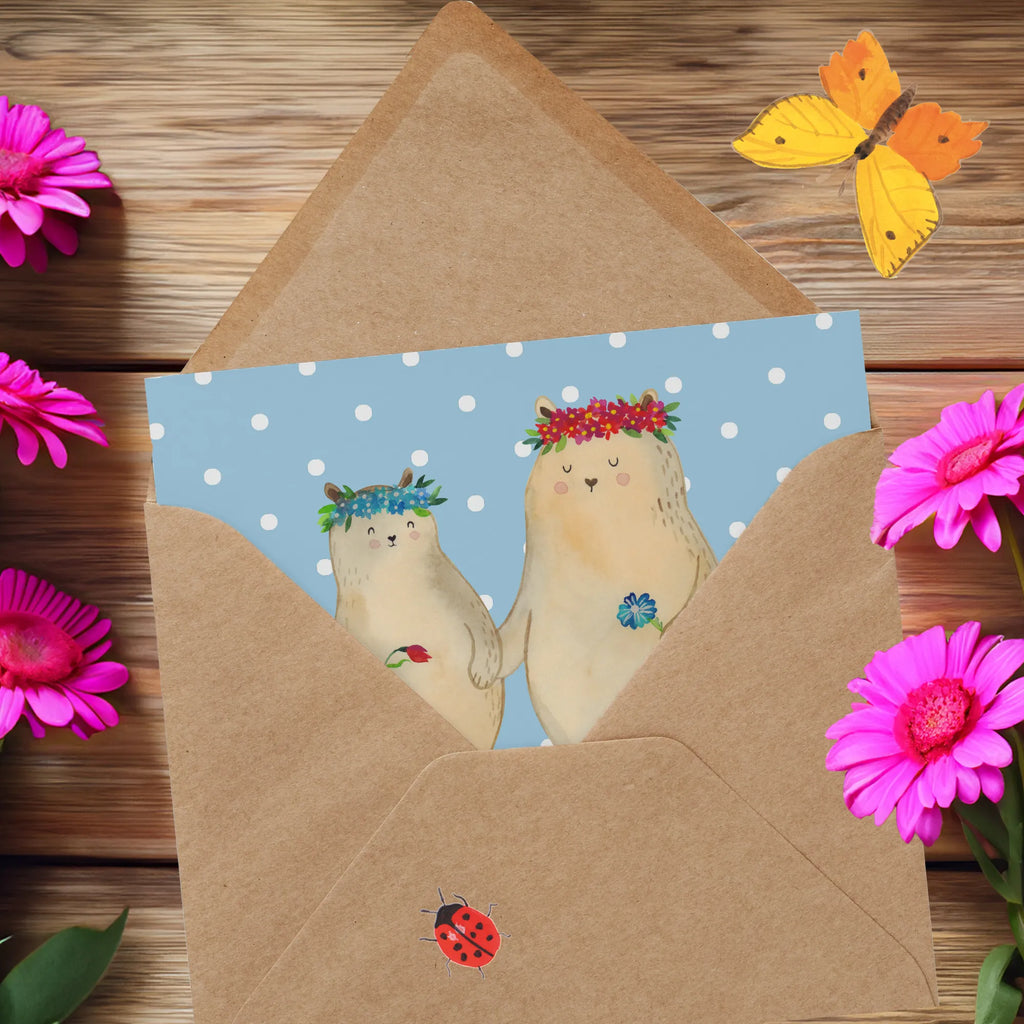 Personalized Deluxe Card Bears with flower crown Grußkarte selber drucken, Personalisierte Karte, Grußkarte selbst gestalten, Personalisierte Glückwunschkarte, Personalisierte Geburtstagskarte, Personalisiertere Klappkarte, Grußkarte mit Namen, Personalisierte Einladungskarte, Grußkarte als Geldgeschenk, Personalisierte Hochzeitskarte, Grußkarten personalisiert, Personalisierte Grußkarte, Grußkarte mit persönlichen Nachrichten, Familie, Vatertag, Muttertag, Bruder, Schwester, Mama, Papa, Oma, Opa, Mutti, beste Mutter, Mami, Kinder, weltbeste Mama, Töchter, Tochter, Lieblingsmama, Vorbild, Geschenk Mama. Muttertag, Mutter, Family, Lieblingsmensch, Bär, Bären, Kind