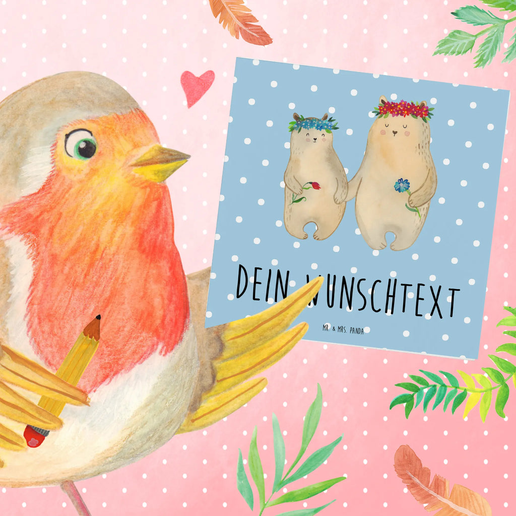 Personalized Deluxe Card Bears with flower crown Grußkarte selber drucken, Personalisierte Karte, Grußkarte selbst gestalten, Personalisierte Glückwunschkarte, Personalisierte Geburtstagskarte, Personalisiertere Klappkarte, Grußkarte mit Namen, Personalisierte Einladungskarte, Grußkarte als Geldgeschenk, Personalisierte Hochzeitskarte, Grußkarten personalisiert, Personalisierte Grußkarte, Grußkarte mit persönlichen Nachrichten, Familie, Vatertag, Muttertag, Bruder, Schwester, Mama, Papa, Oma, Opa, Mutti, beste Mutter, Mami, Kinder, weltbeste Mama, Töchter, Tochter, Lieblingsmama, Vorbild, Geschenk Mama. Muttertag, Mutter, Family, Lieblingsmensch, Bär, Bären, Kind