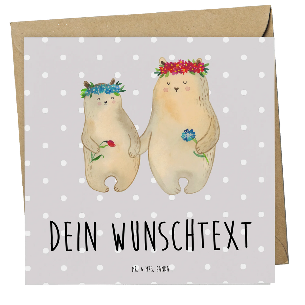 Personalized Deluxe Card Bears with flower crown Grußkarte selber drucken, Personalisierte Karte, Grußkarte selbst gestalten, Personalisierte Glückwunschkarte, Personalisierte Geburtstagskarte, Personalisiertere Klappkarte, Grußkarte mit Namen, Personalisierte Einladungskarte, Grußkarte als Geldgeschenk, Personalisierte Hochzeitskarte, Grußkarten personalisiert, Personalisierte Grußkarte, Grußkarte mit persönlichen Nachrichten, Familie, Vatertag, Muttertag, Bruder, Schwester, Mama, Papa, Oma, Opa, Mutti, beste Mutter, Mami, Kinder, weltbeste Mama, Töchter, Tochter, Lieblingsmama, Vorbild, Geschenk Mama. Muttertag, Mutter, Family, Lieblingsmensch, Bär, Bären, Kind