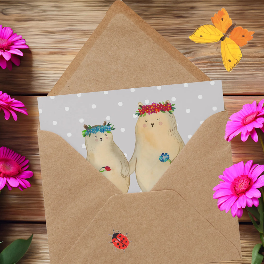 Personalized Deluxe Card Bears with flower crown Grußkarte selber drucken, Personalisierte Karte, Grußkarte selbst gestalten, Personalisierte Glückwunschkarte, Personalisierte Geburtstagskarte, Personalisiertere Klappkarte, Grußkarte mit Namen, Personalisierte Einladungskarte, Grußkarte als Geldgeschenk, Personalisierte Hochzeitskarte, Grußkarten personalisiert, Personalisierte Grußkarte, Grußkarte mit persönlichen Nachrichten, Familie, Vatertag, Muttertag, Bruder, Schwester, Mama, Papa, Oma, Opa, Mutti, beste Mutter, Mami, Kinder, weltbeste Mama, Töchter, Tochter, Lieblingsmama, Vorbild, Geschenk Mama. Muttertag, Mutter, Family, Lieblingsmensch, Bär, Bären, Kind
