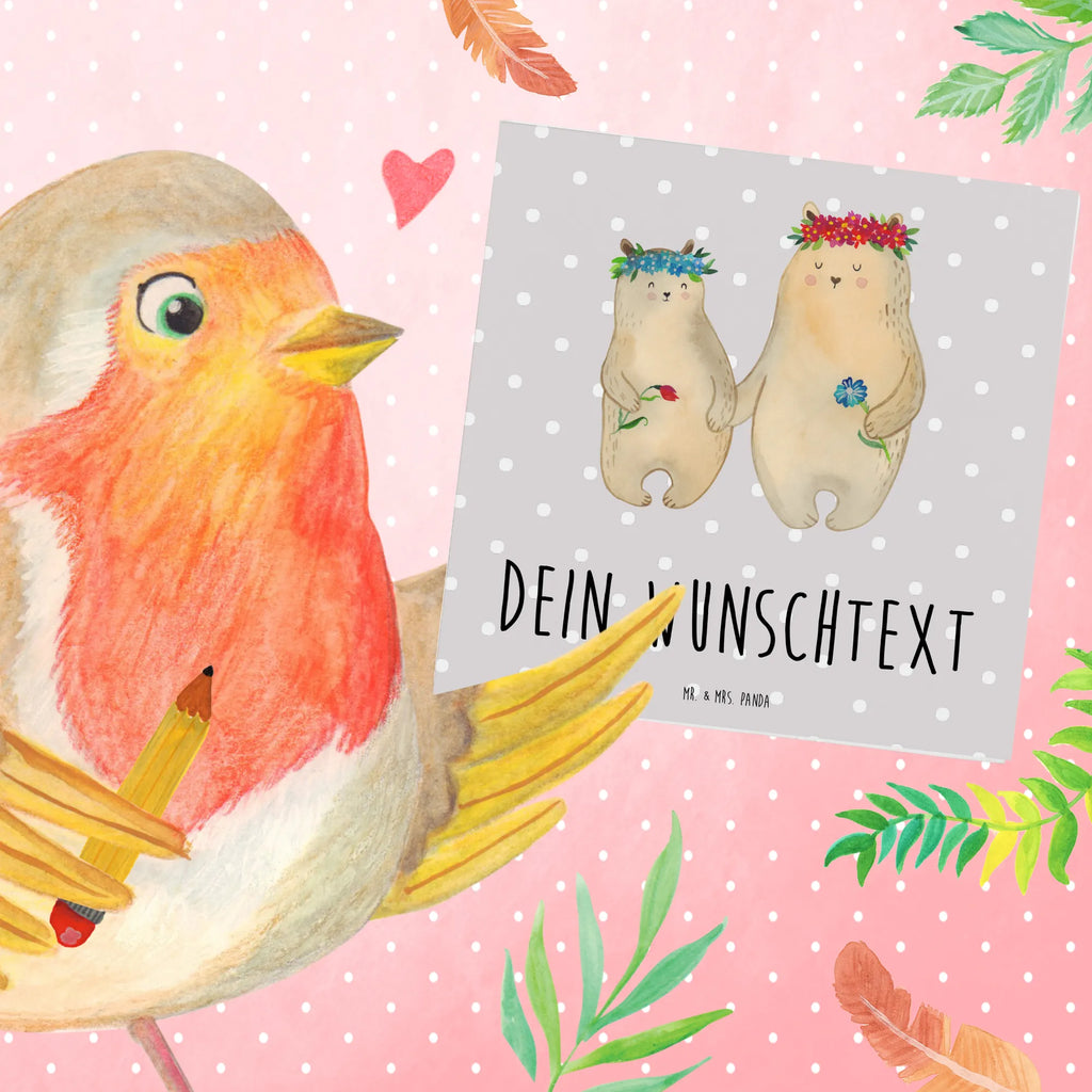 Personalized Deluxe Card Bears with flower crown Grußkarte selber drucken, Personalisierte Karte, Grußkarte selbst gestalten, Personalisierte Glückwunschkarte, Personalisierte Geburtstagskarte, Personalisiertere Klappkarte, Grußkarte mit Namen, Personalisierte Einladungskarte, Grußkarte als Geldgeschenk, Personalisierte Hochzeitskarte, Grußkarten personalisiert, Personalisierte Grußkarte, Grußkarte mit persönlichen Nachrichten, Familie, Vatertag, Muttertag, Bruder, Schwester, Mama, Papa, Oma, Opa, Mutti, beste Mutter, Mami, Kinder, weltbeste Mama, Töchter, Tochter, Lieblingsmama, Vorbild, Geschenk Mama. Muttertag, Mutter, Family, Lieblingsmensch, Bär, Bären, Kind