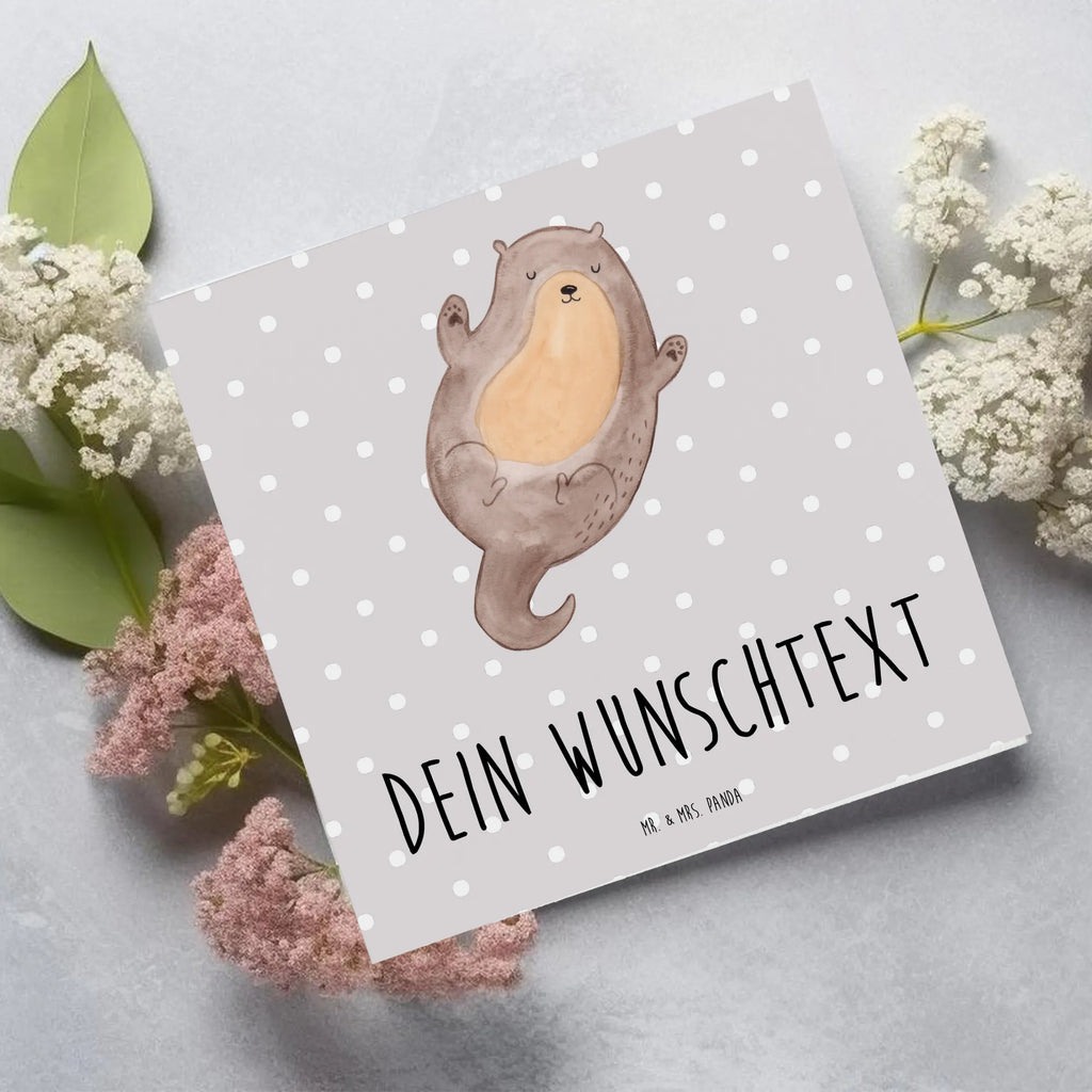 Personalized Deluxe Card otter Embrace Personalisierte Hochzeitskarte, Grußkarte selber drucken, Personalisierte Grußkarte, Grußkarte selbst gestalten, Personalisierte Karte, Grußkarte mit persönlichen Nachrichten, Personalisierte Glückwunschkarte, Personalisierte Einladungskarte, Grußkarte als Geldgeschenk, Personalisiertere Klappkarte, Grußkarte mit Namen, Personalisierte Geburtstagskarte, Grußkarten personalisiert, Otter, Fischotter, Seeotter, Otter Seeotter See Otter